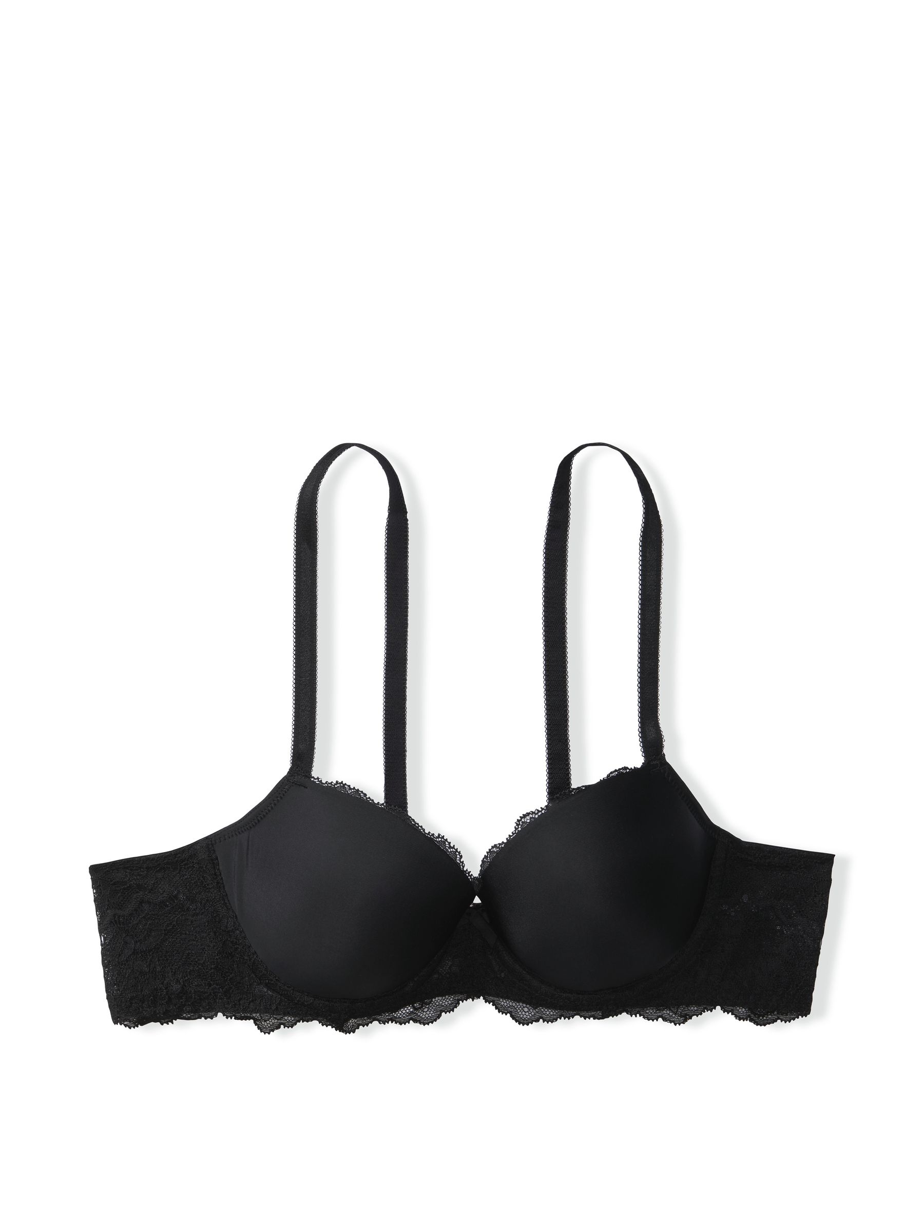 Black Lightly Lined Demi Bra - Image 2 of 2