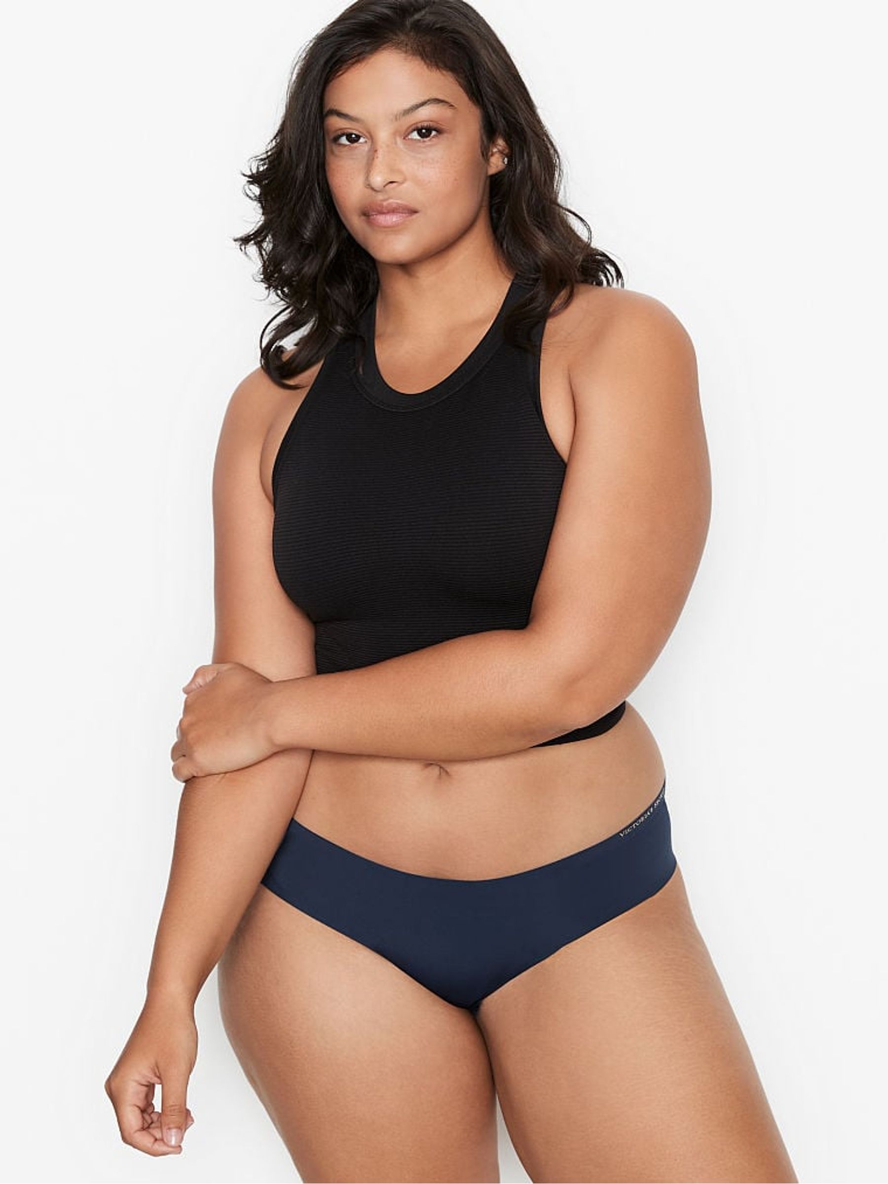 Noir Navy Blue Cheeky Knickers - Image 1 of 3