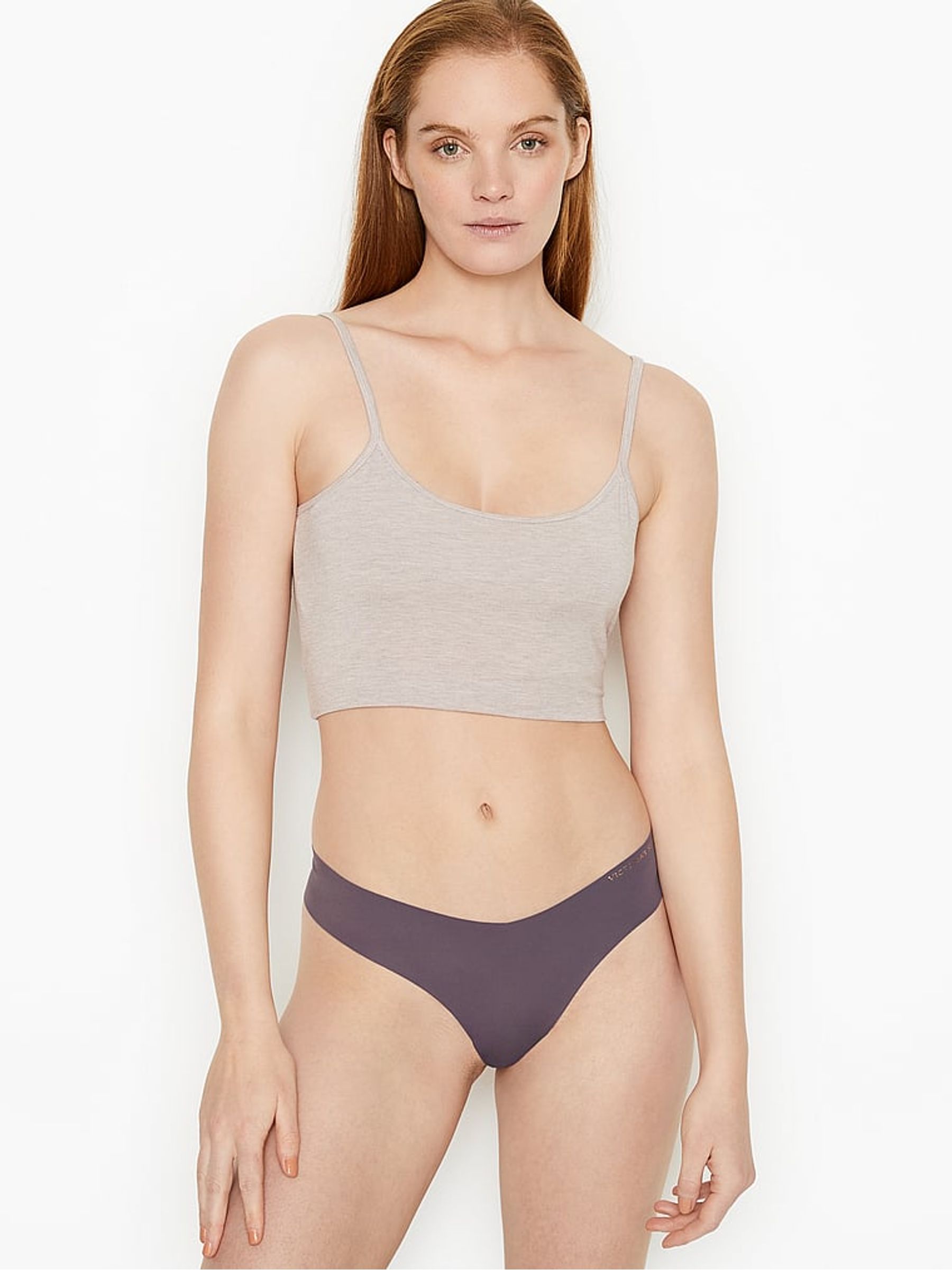 Tornado Grey No Show Thong Knickers - Image 1 of 1