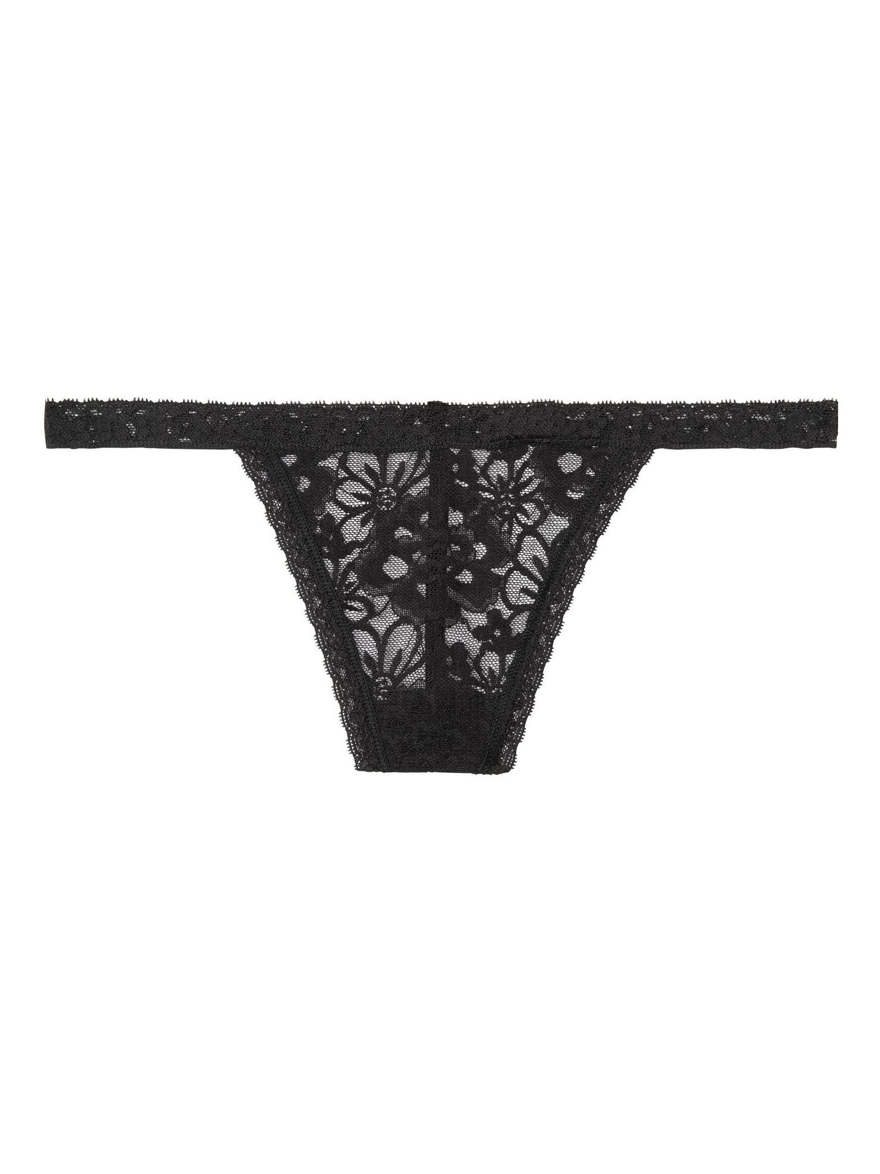 Black Lace G String Knickers - Image 3 of 4