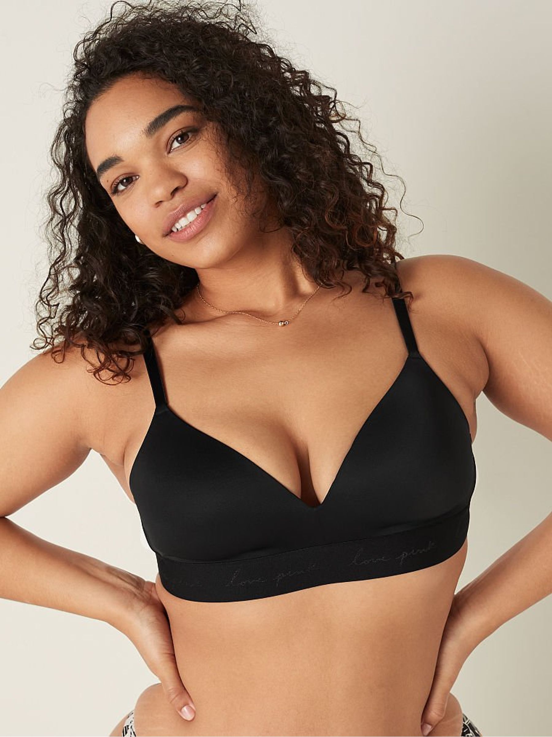 Pure Black Non Wired Lightly Lined Smooth T-Shirt Bra - Image 1 of 5