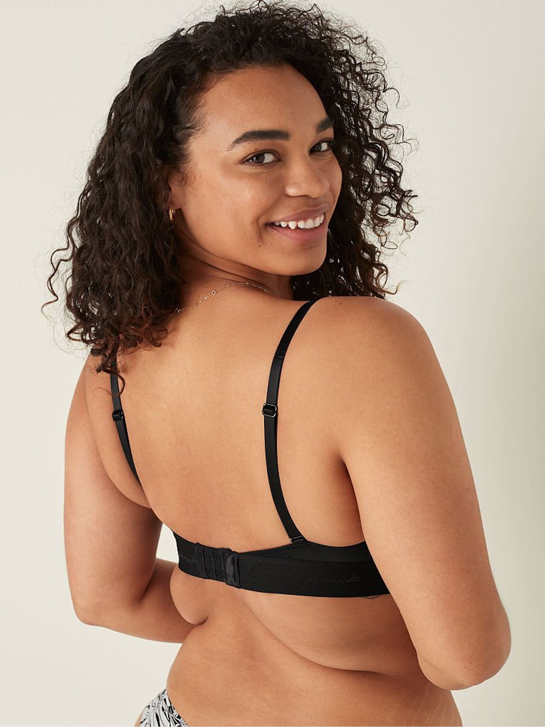 Pure Black Non Wired Lightly Lined Smooth T-Shirt Bra - Image 2 of 5