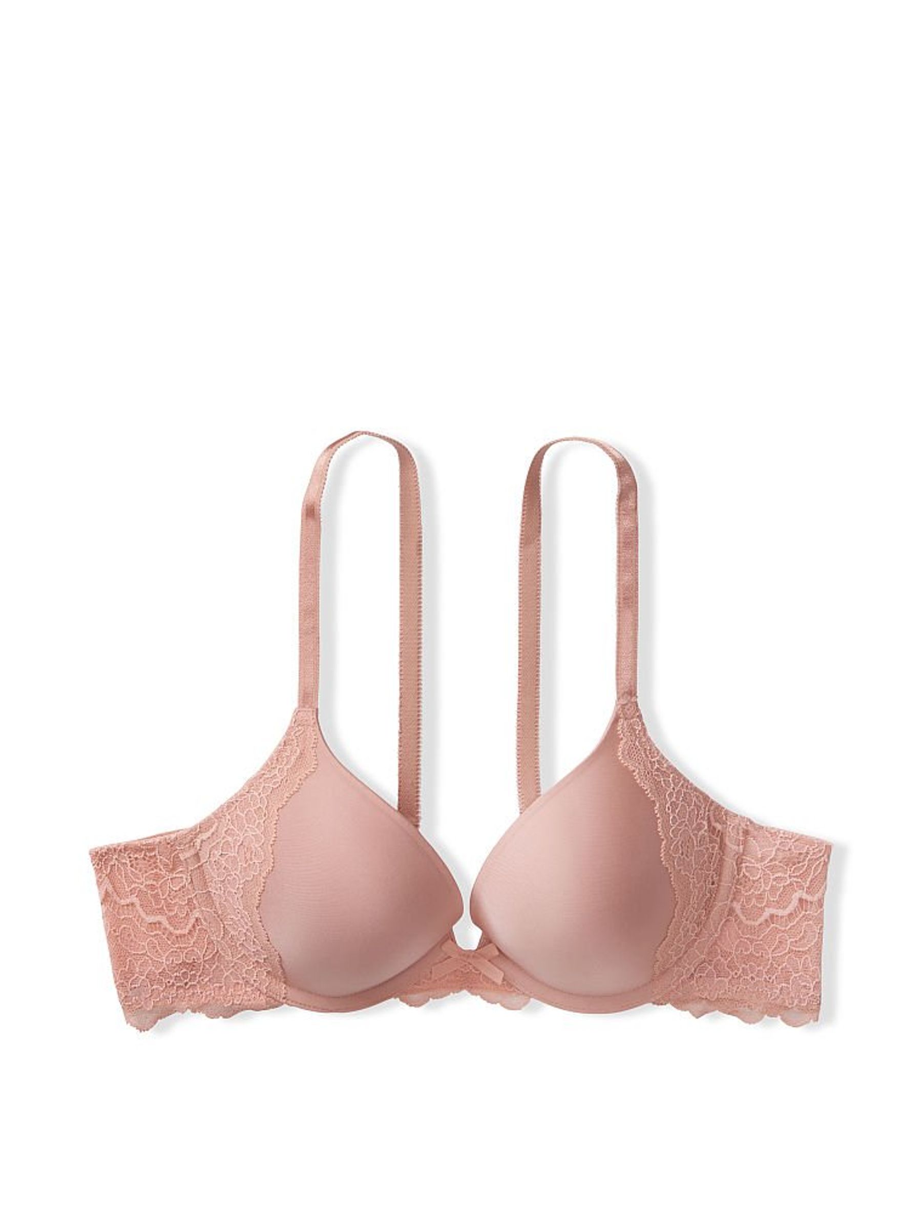 Evening Blush Nude Lace Wing Push Up Bra - Image 3 of 3