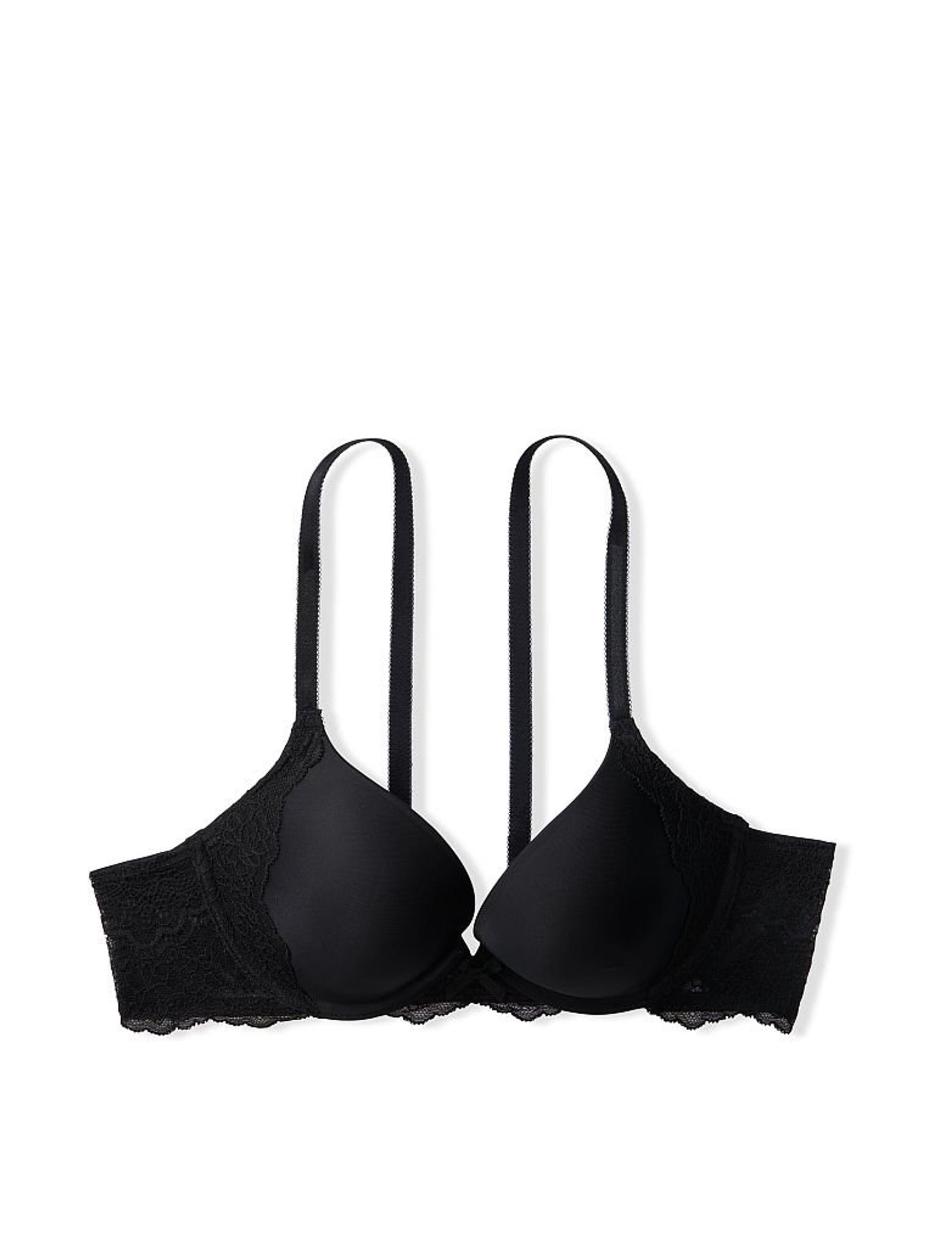 Black Lace Wing Push Up Bra - Image 3 of 3