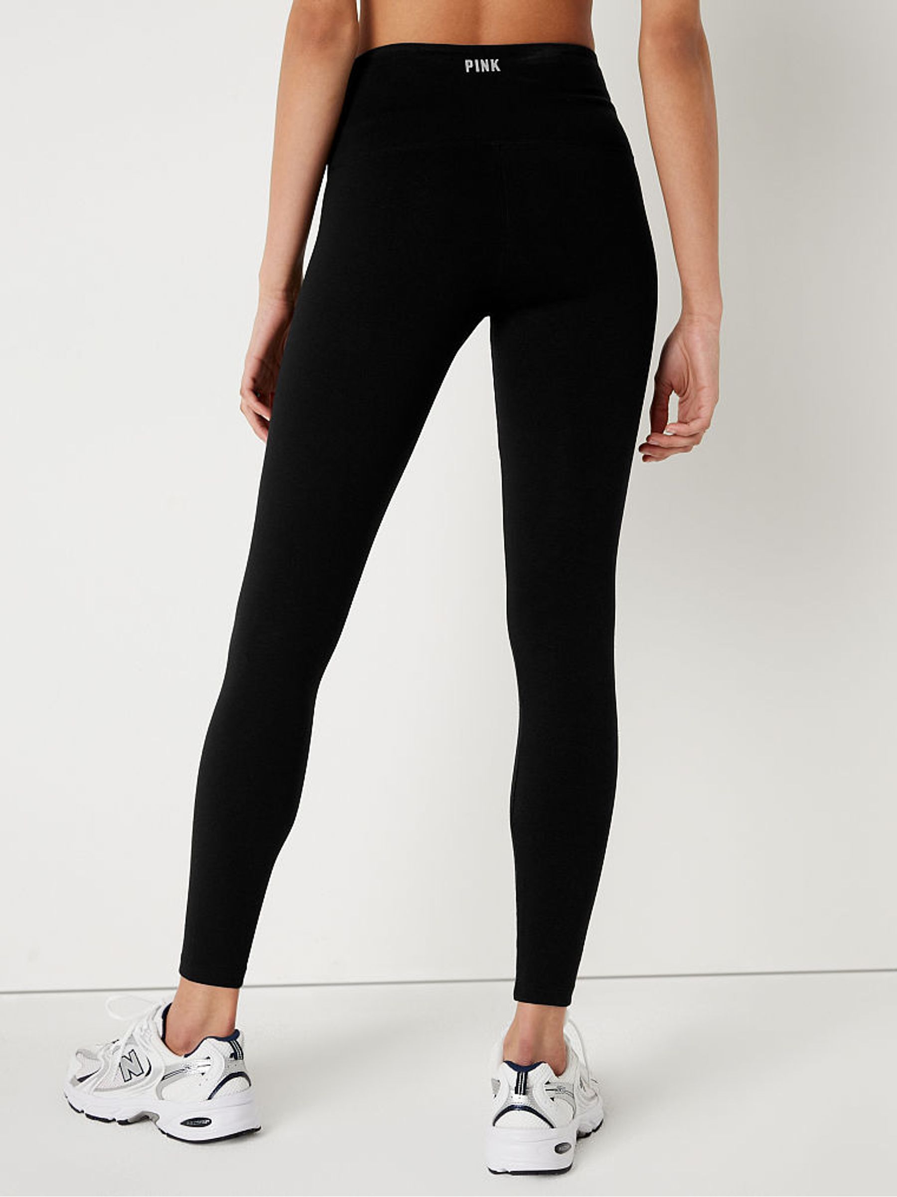 Pure Black High Waist Full Length Legging - Image 2 of 5
