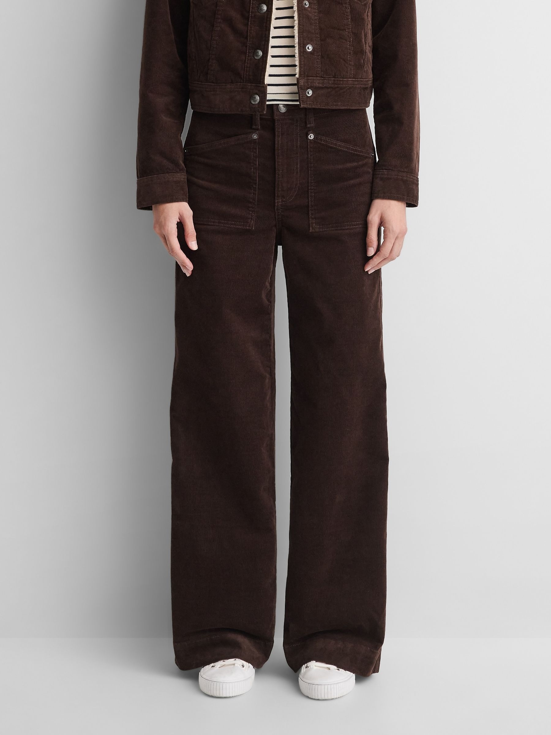 Gap x A.P.C. Brown High Waisted Corduroy Stride Trousers - Image 2 of 7