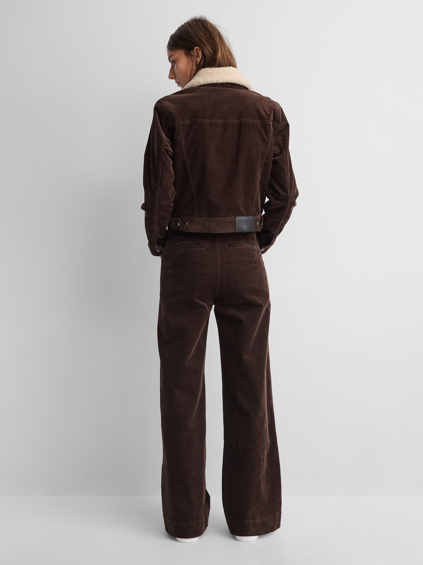 Gap x A.P.C. Brown High Waisted Corduroy Stride Trousers - Image 3 of 7