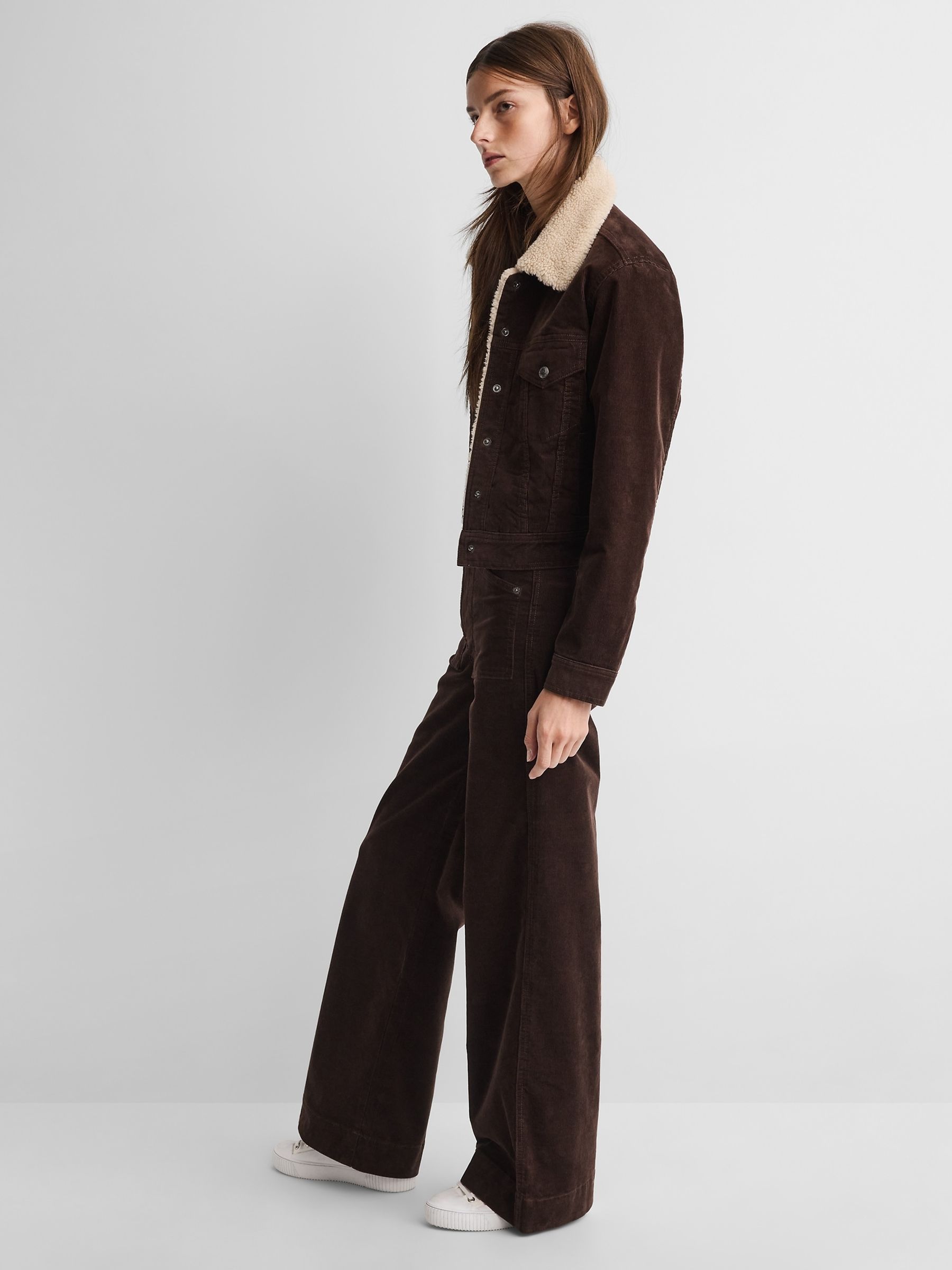 Gap x A.P.C. Brown High Waisted Corduroy Stride Trousers - Image 4 of 7