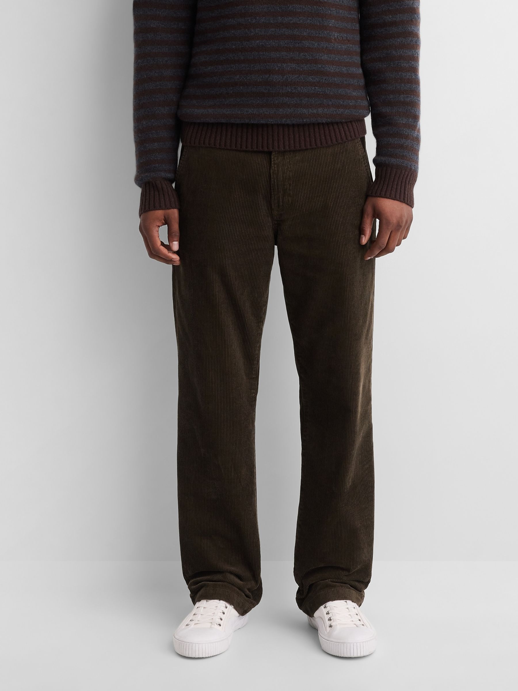 Gap x A.P.C. Green Corduroy Relaxed Straight Trousers - Image 1 of 7