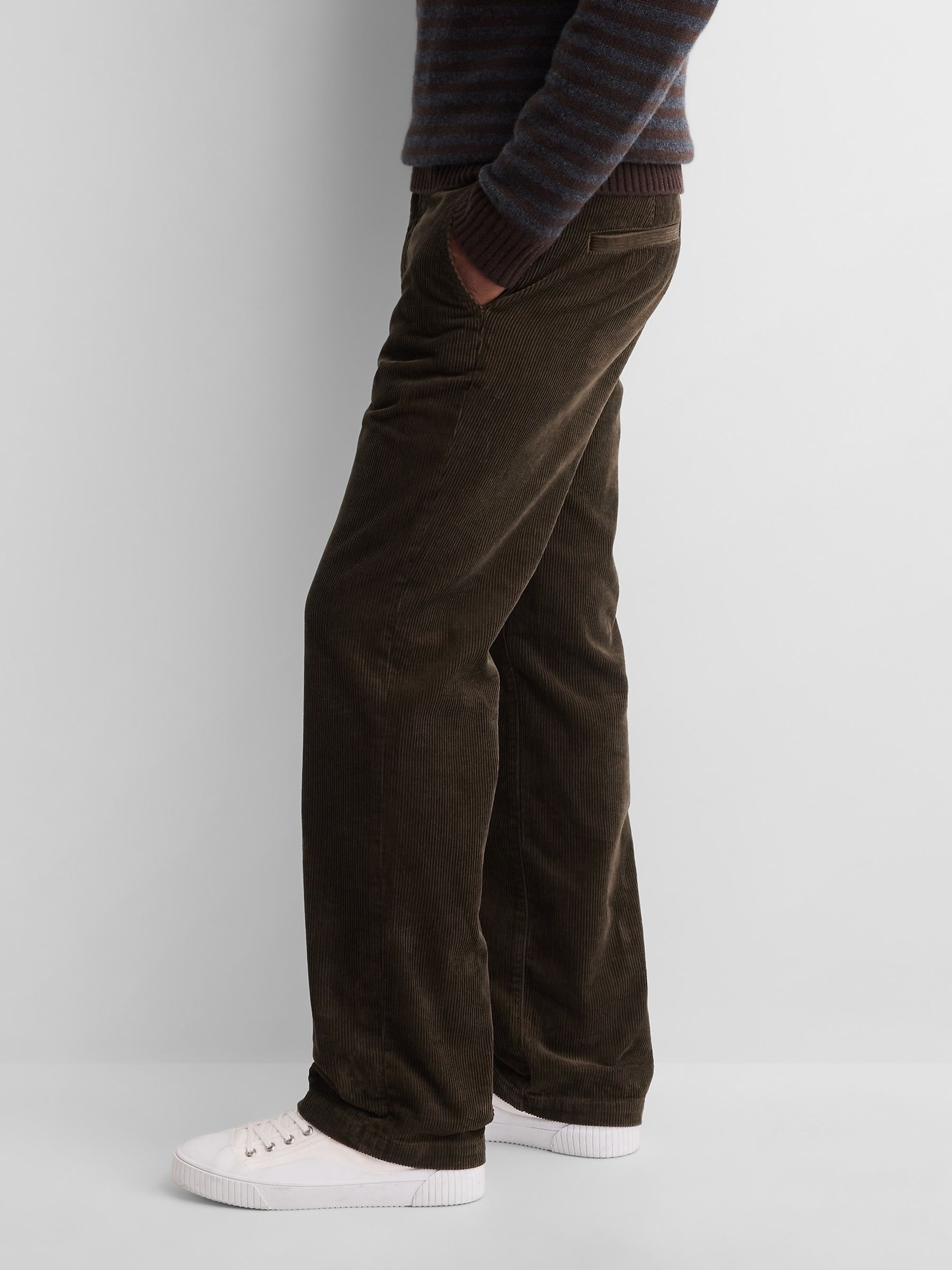Gap x A.P.C. Green Corduroy Relaxed Straight Trousers - Image 3 of 7