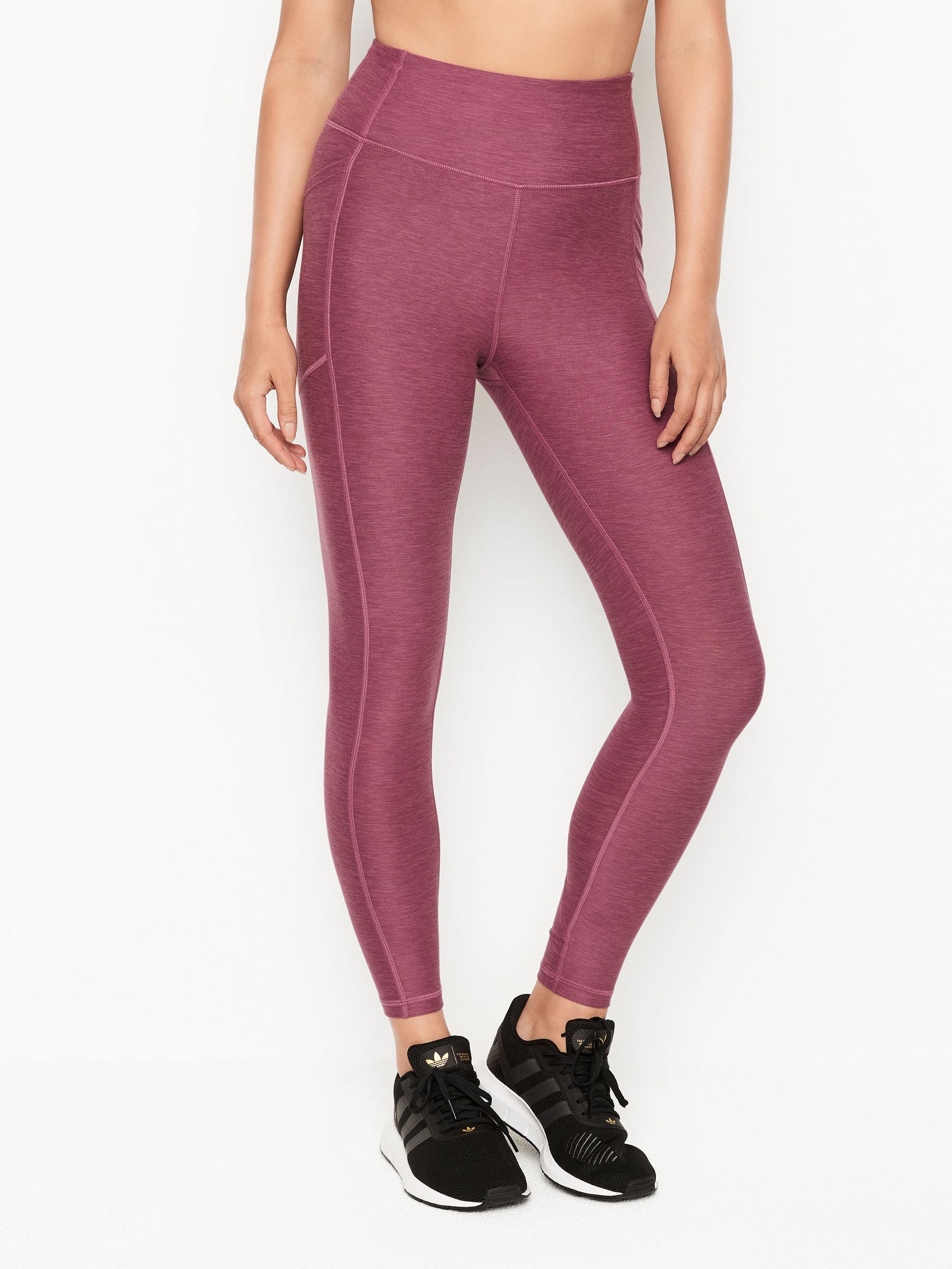 Pink Victoria Secret Sport Leggings With Pockets Berry Heather