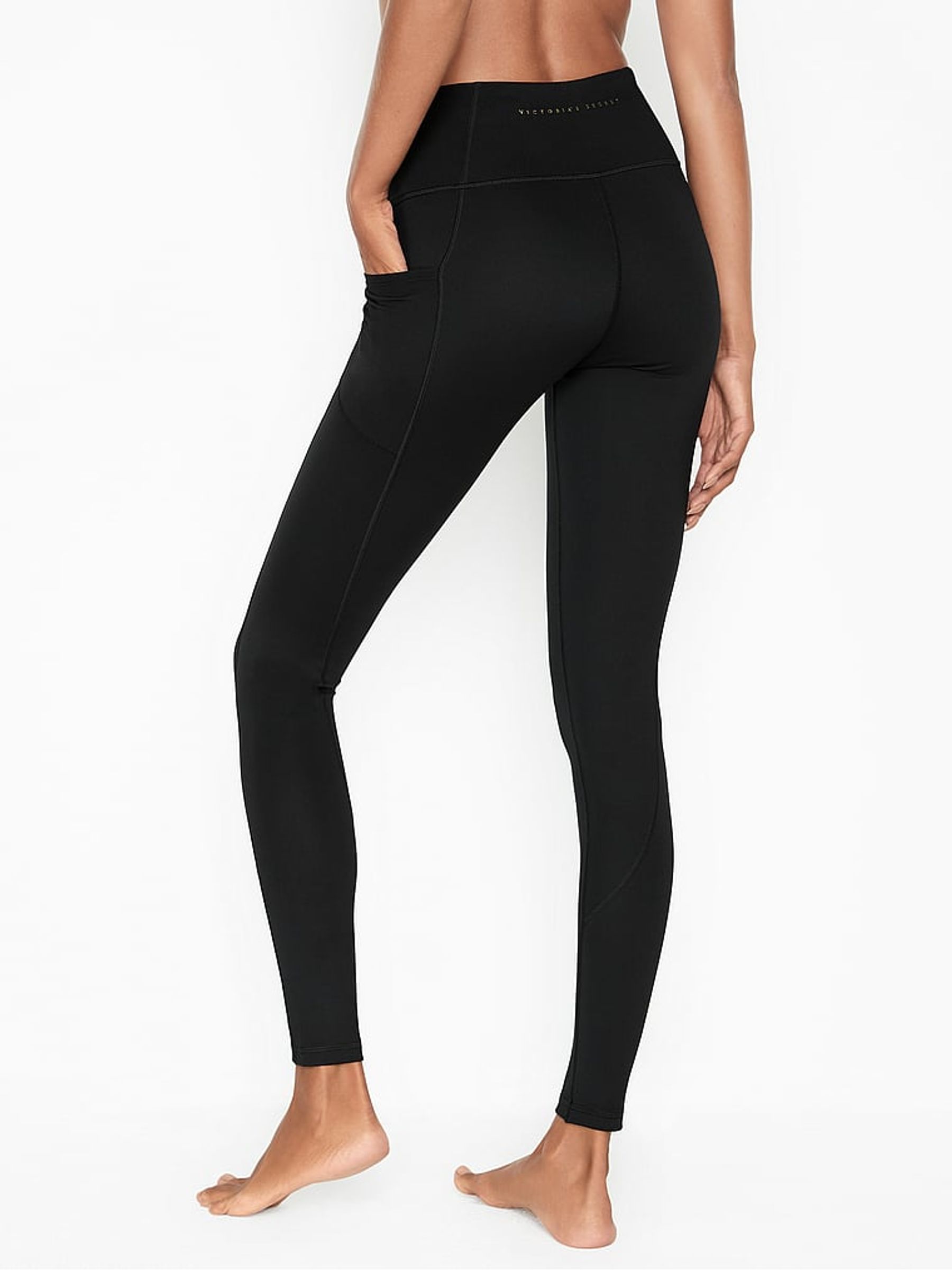 Black Long High Waist Legging - Image 2 of 3