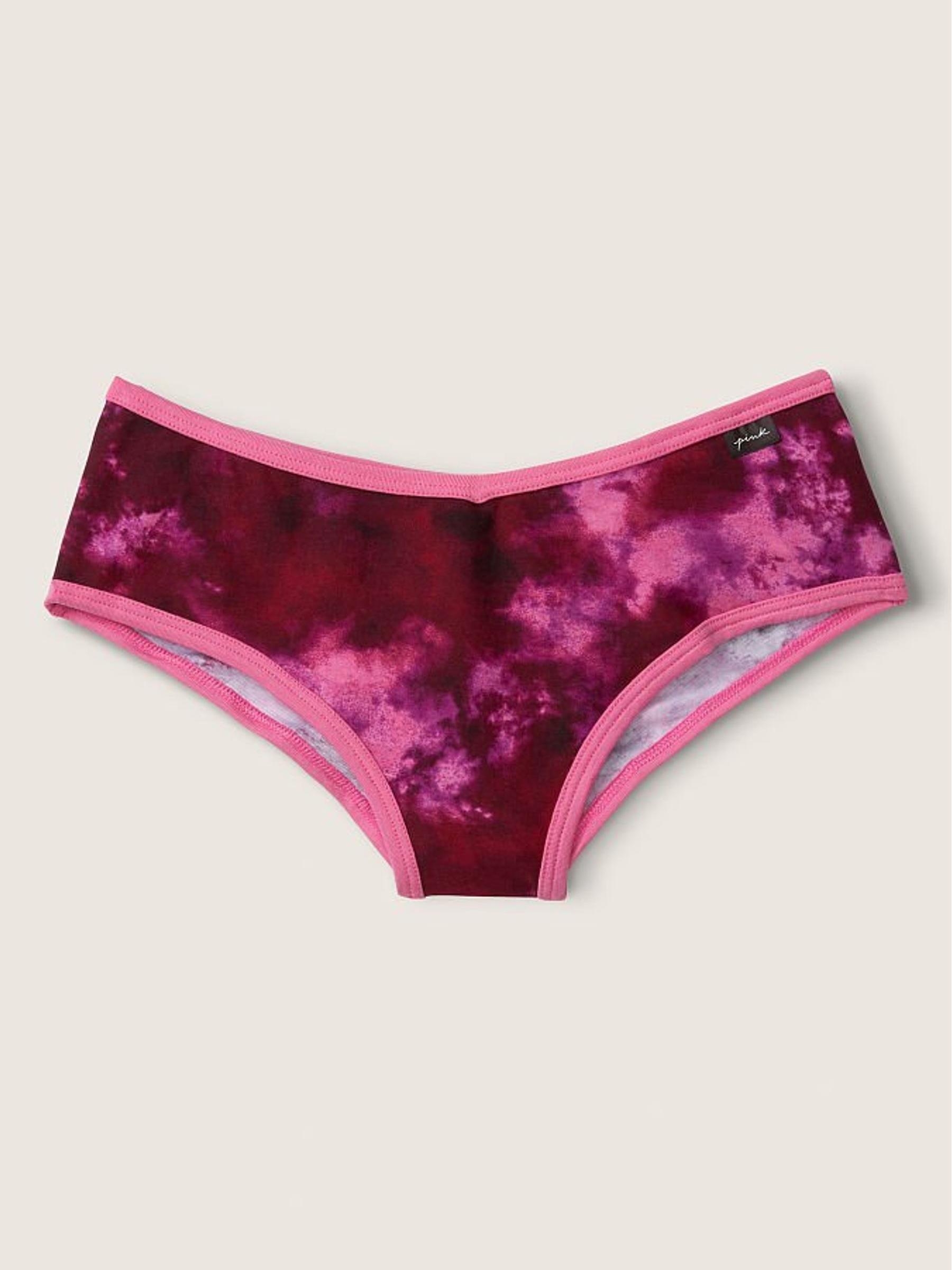 Tie Dye Cloudy Dahlia Pink Cotton Cheeky Knicker - Image 1 of 1