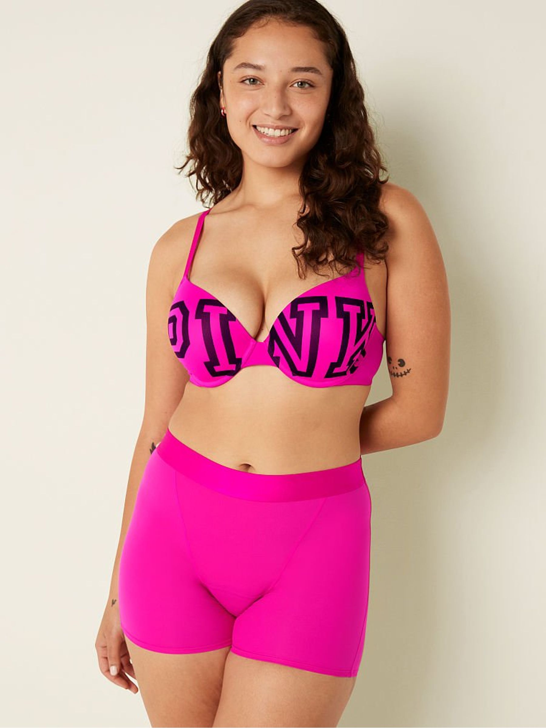 Neon Fuchsia Pink Period Short Knicker - Image 1 of 4