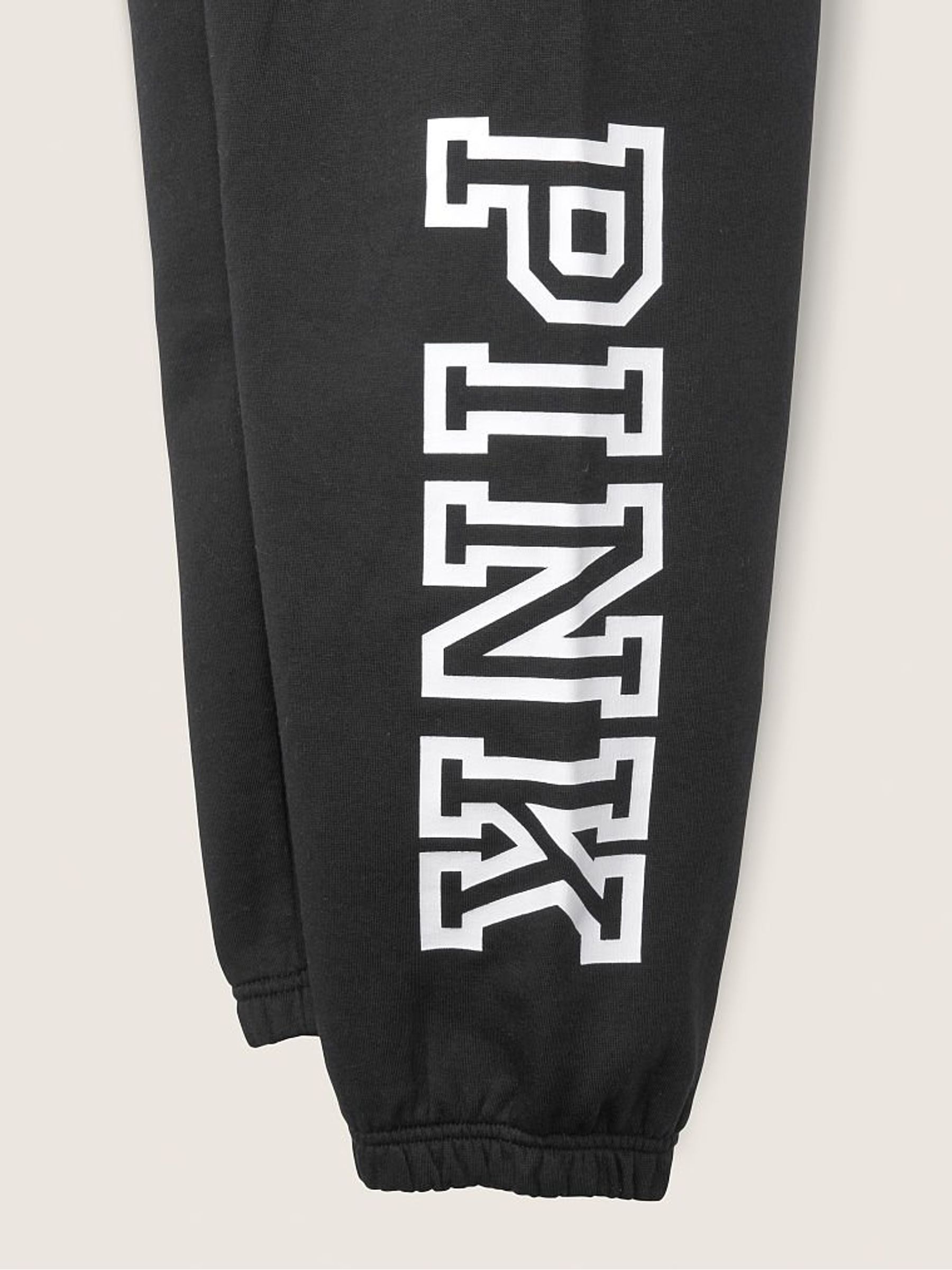 Pure Black Classic Logo Everyday Lounge Campus Pant - Image 4 of 4