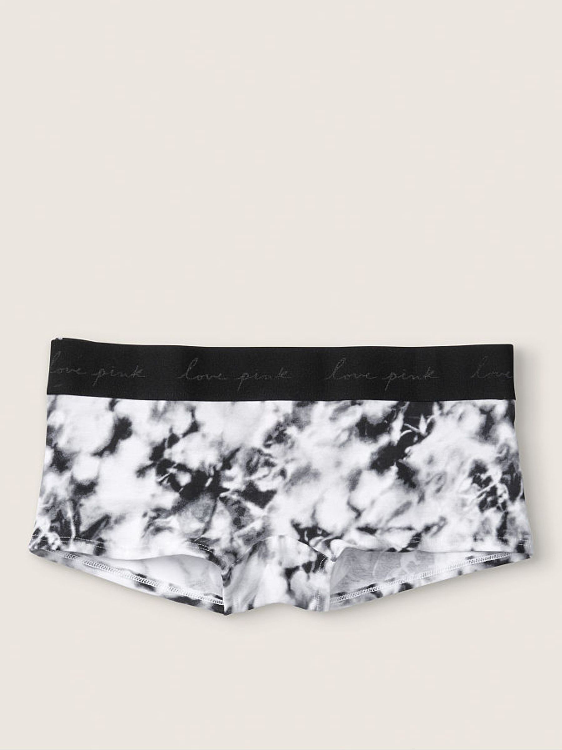 Tie Dye Optic White Cotton Logo Short Knicker - Image 1 of 1
