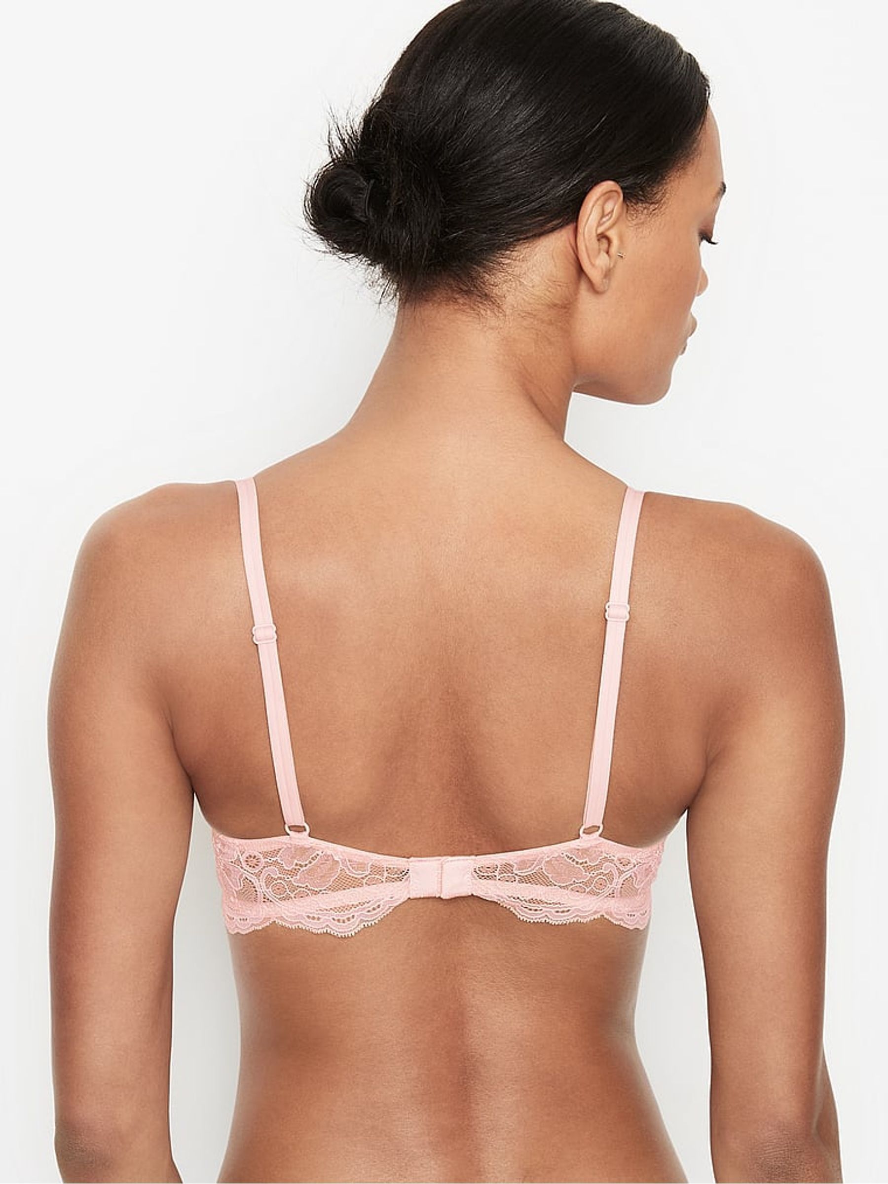 Purest Pink Lace Wing PushUp Bra - Image 2 of 4 Purest Pink Lace Wing PushUp Bra - Image 2 of 4