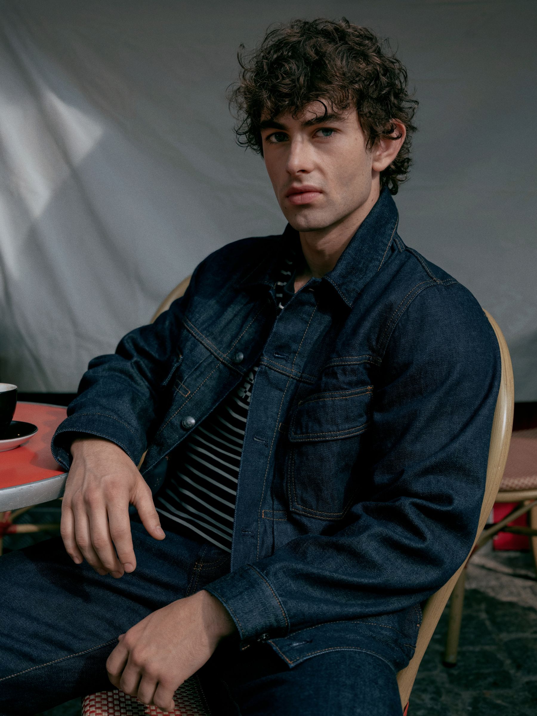 Gap x A.P.C. Dark Wash Lined Japanese Denim Jacket - Image 1 of 9