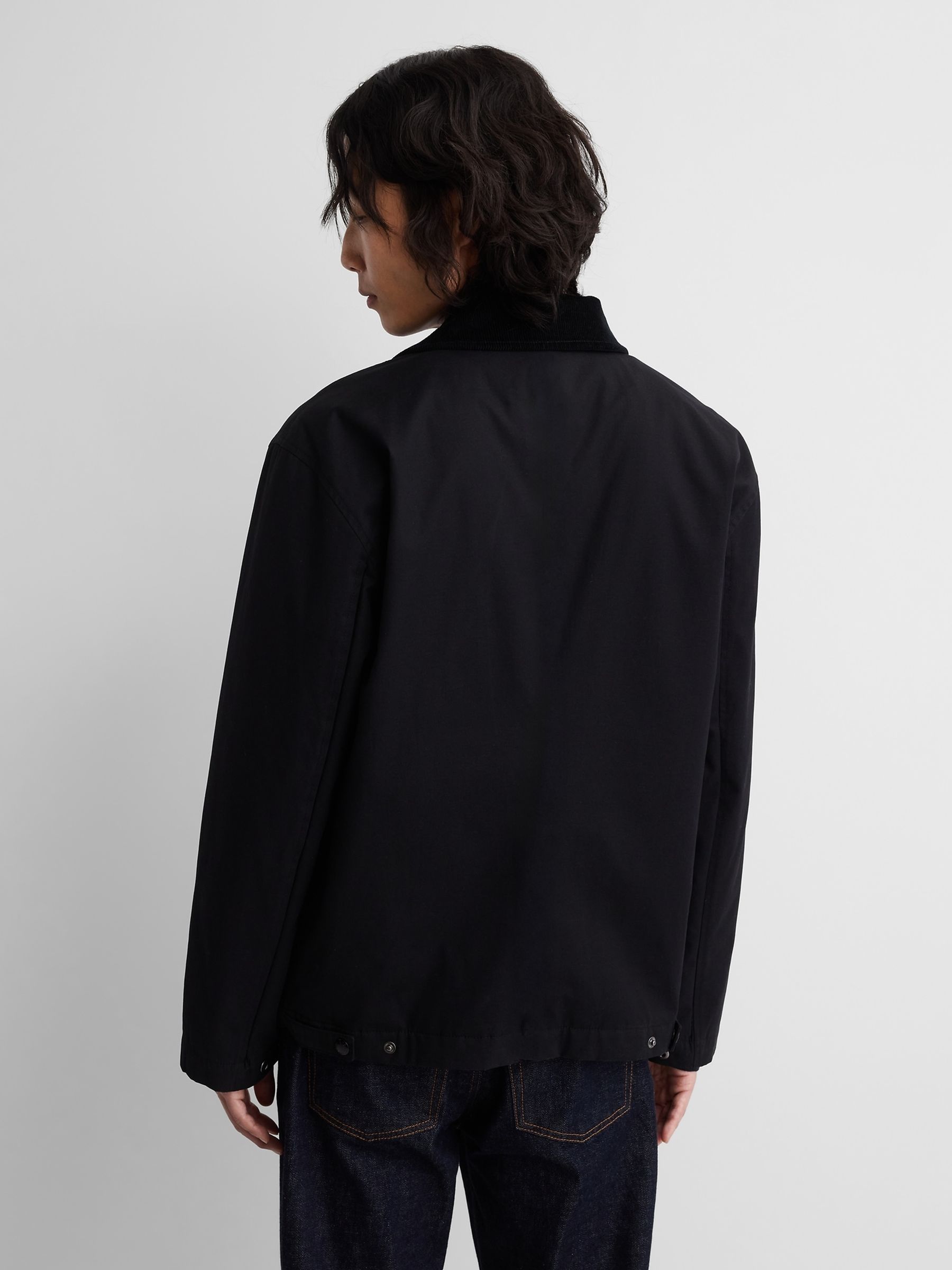 Gap x A.P.C. Black Coated Canvas Coaches Jacket - Image 2 of 6