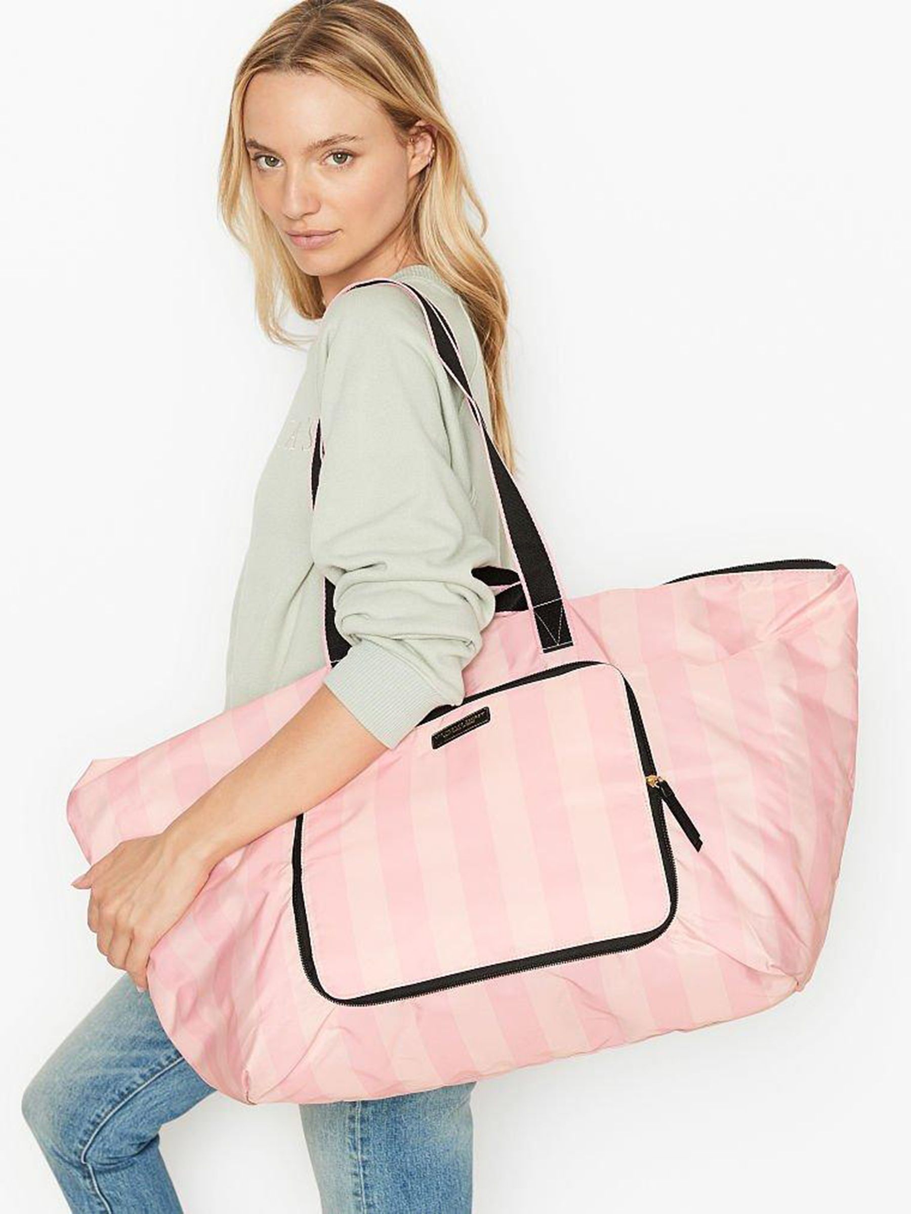 Signature Stripe The VS Getaway Packable Tote Bag 
