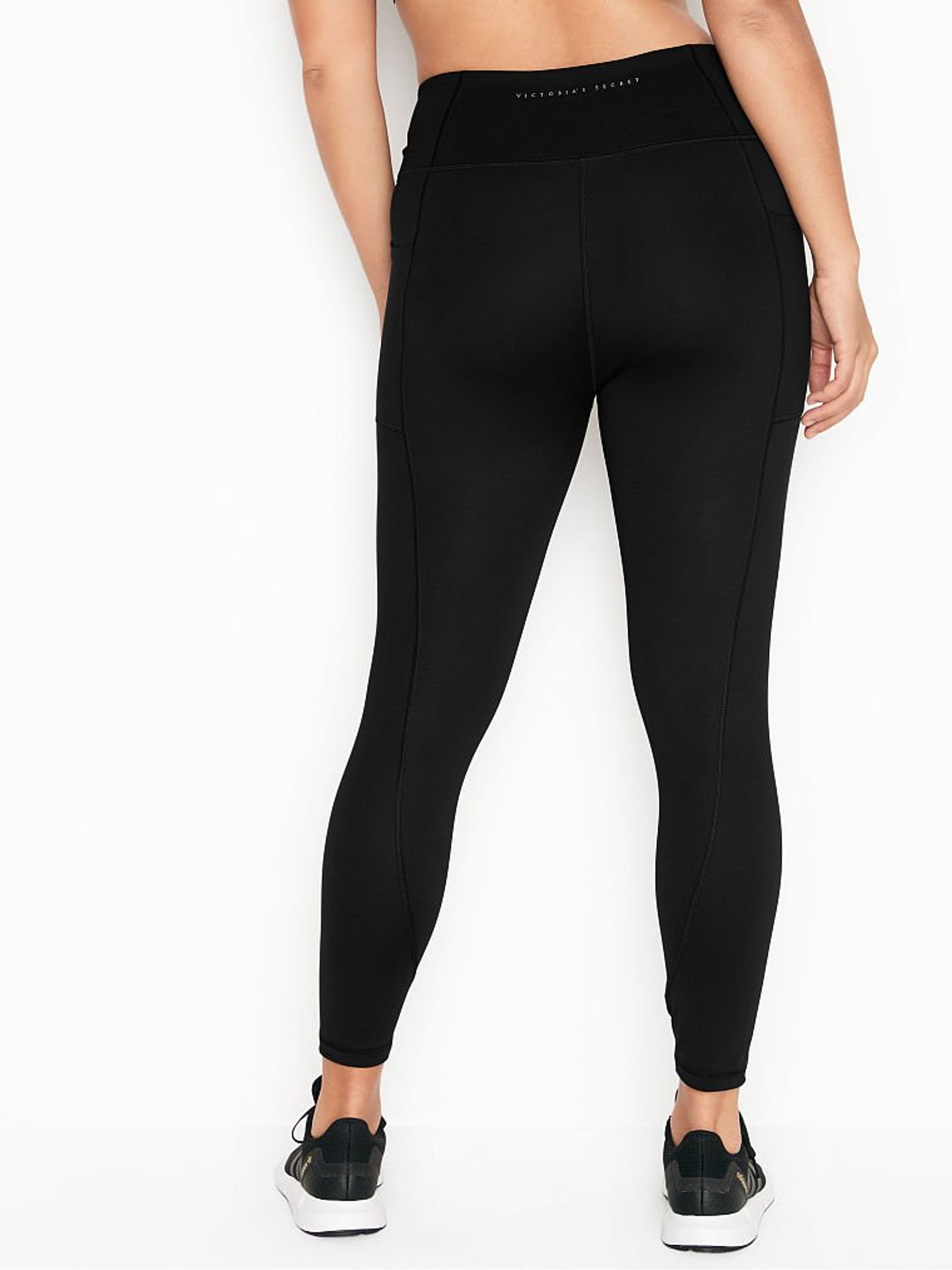 Black Cropped High Waist Legging - Image 2 of 4