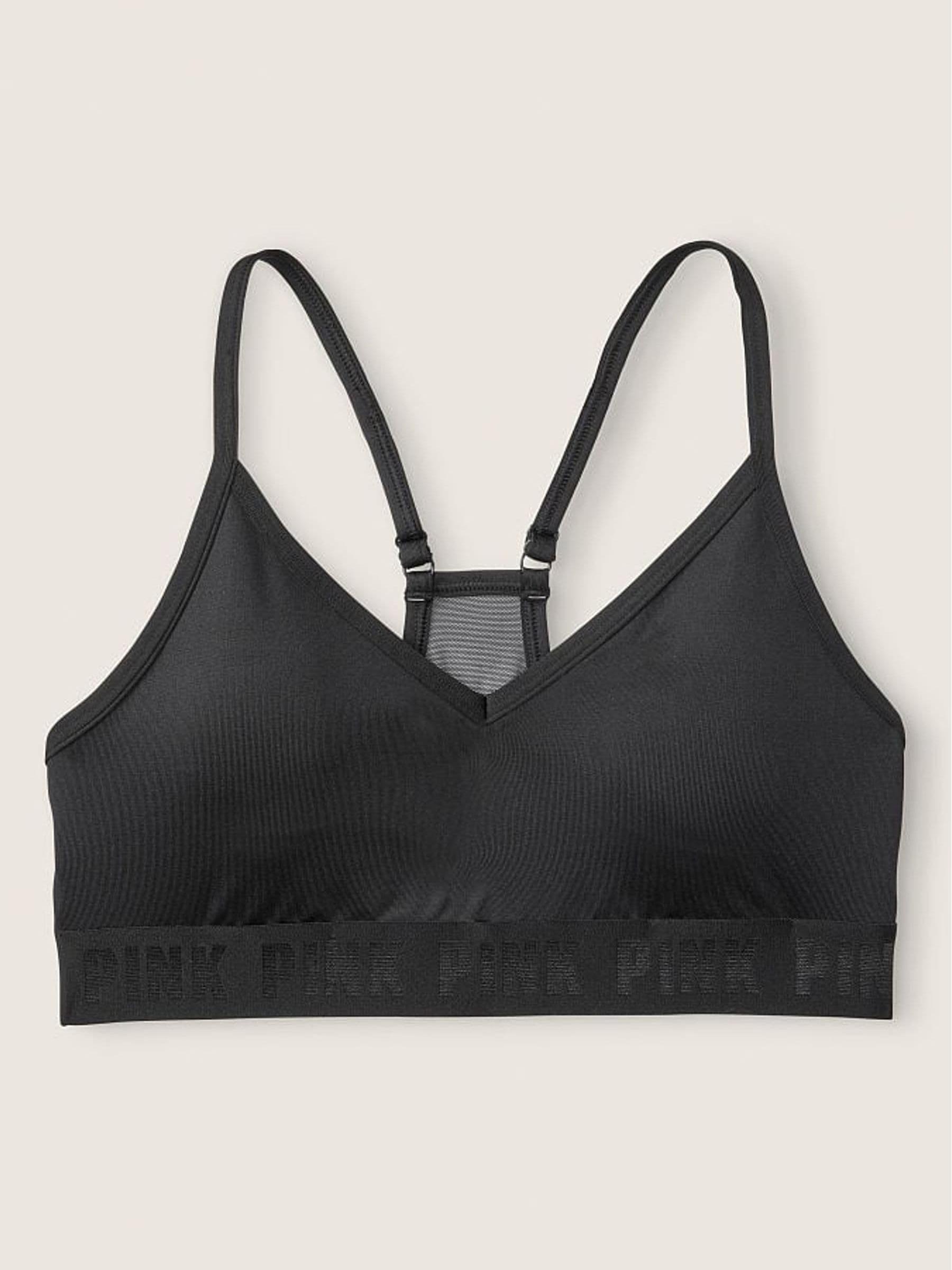 Pure Black Lightly Lined Low Impact Sports Bra - Image 3 of 3