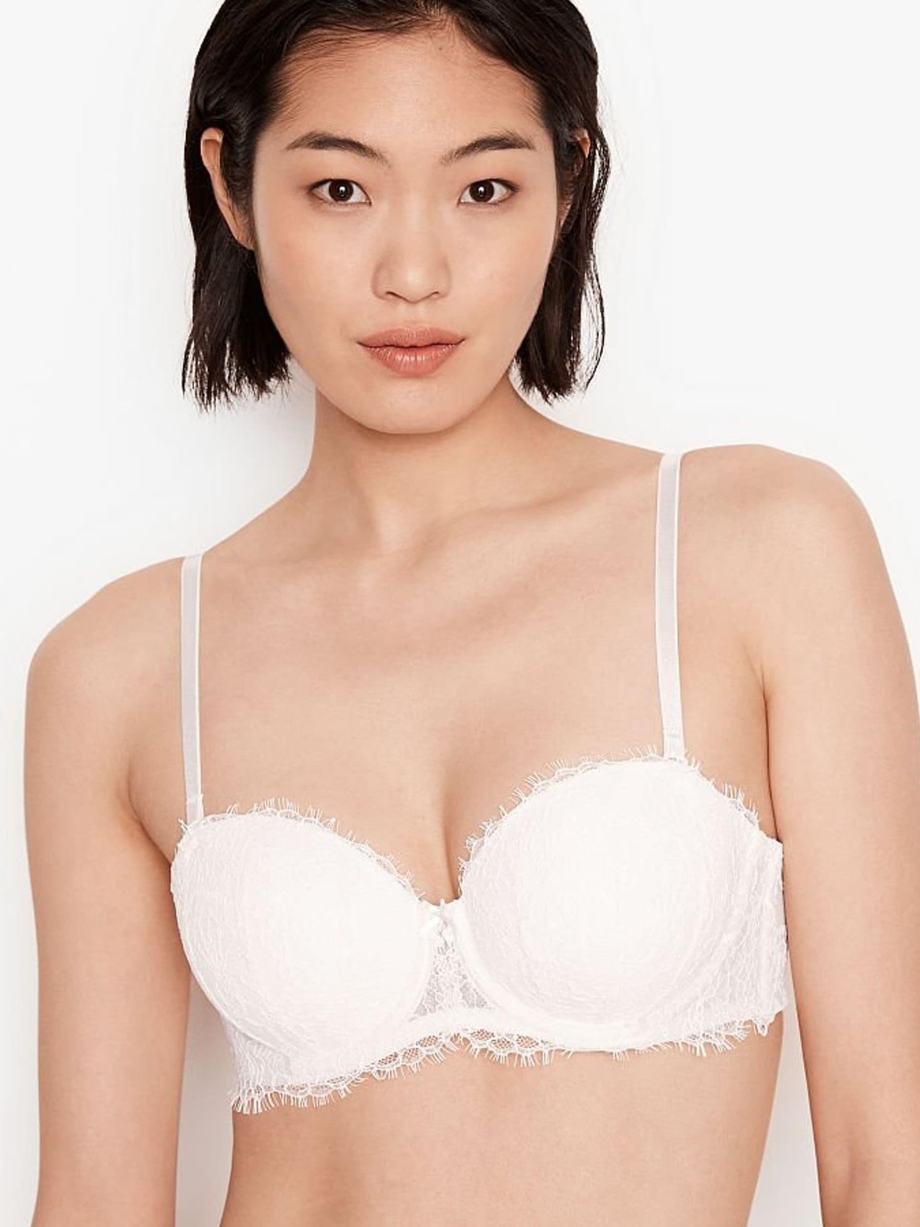 Coconut White Smooth Lace Wing Lightly Lined Multiway Strapless Bra - Image 1 of 3