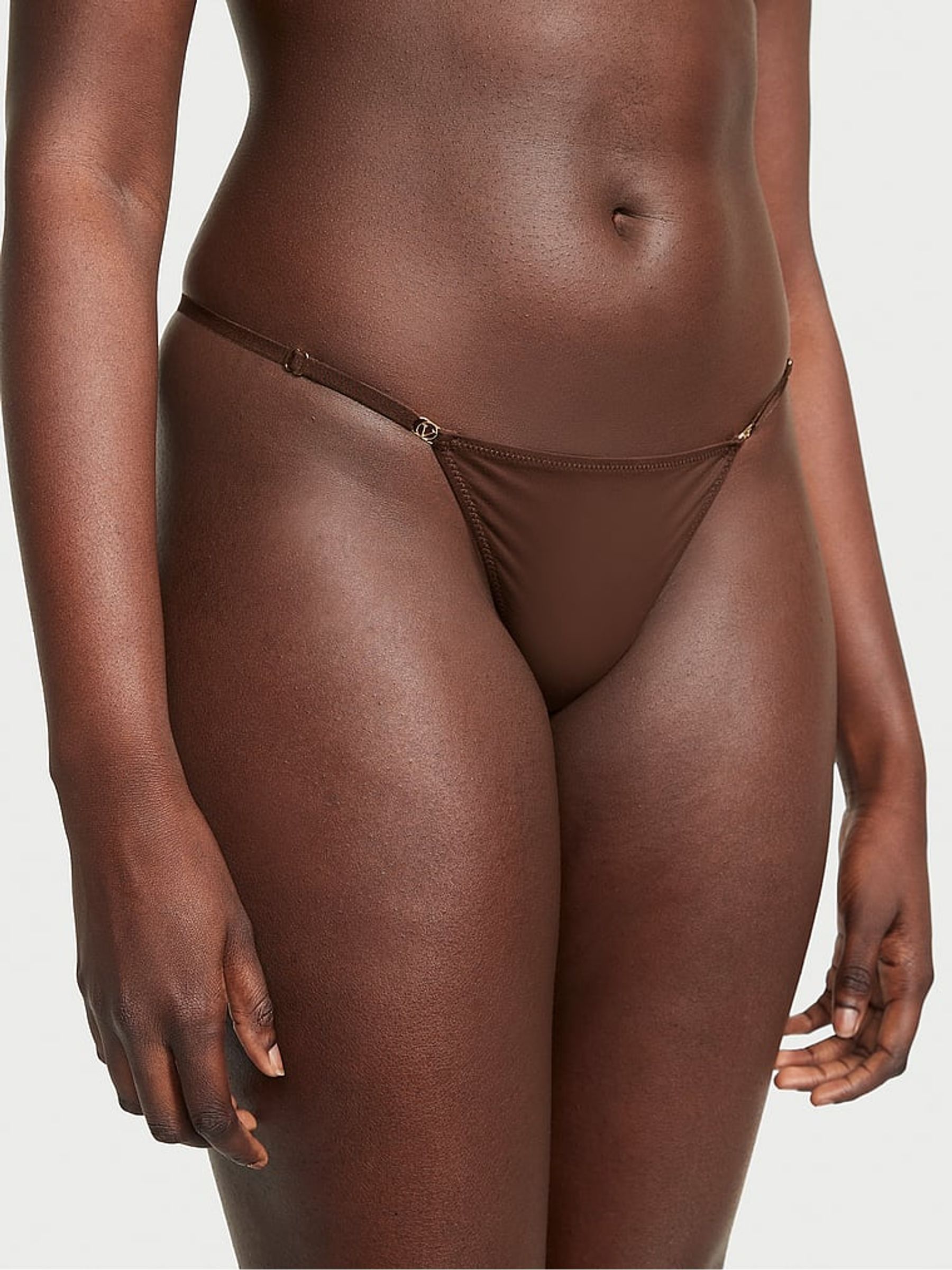 Ganache Nude Thong Knickers - Image 1 of 5