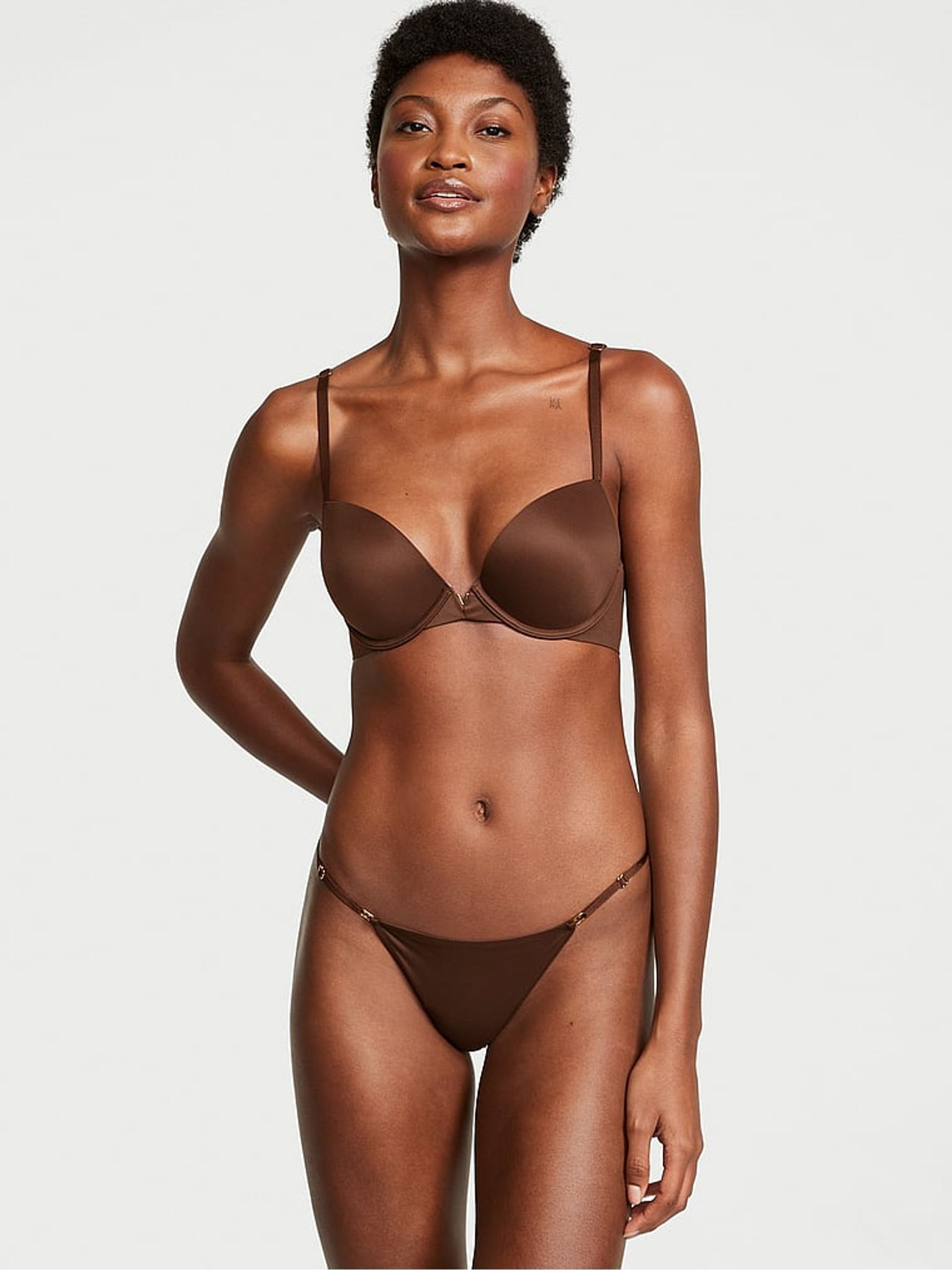 Ganache Nude Thong Knickers - Image 3 of 5