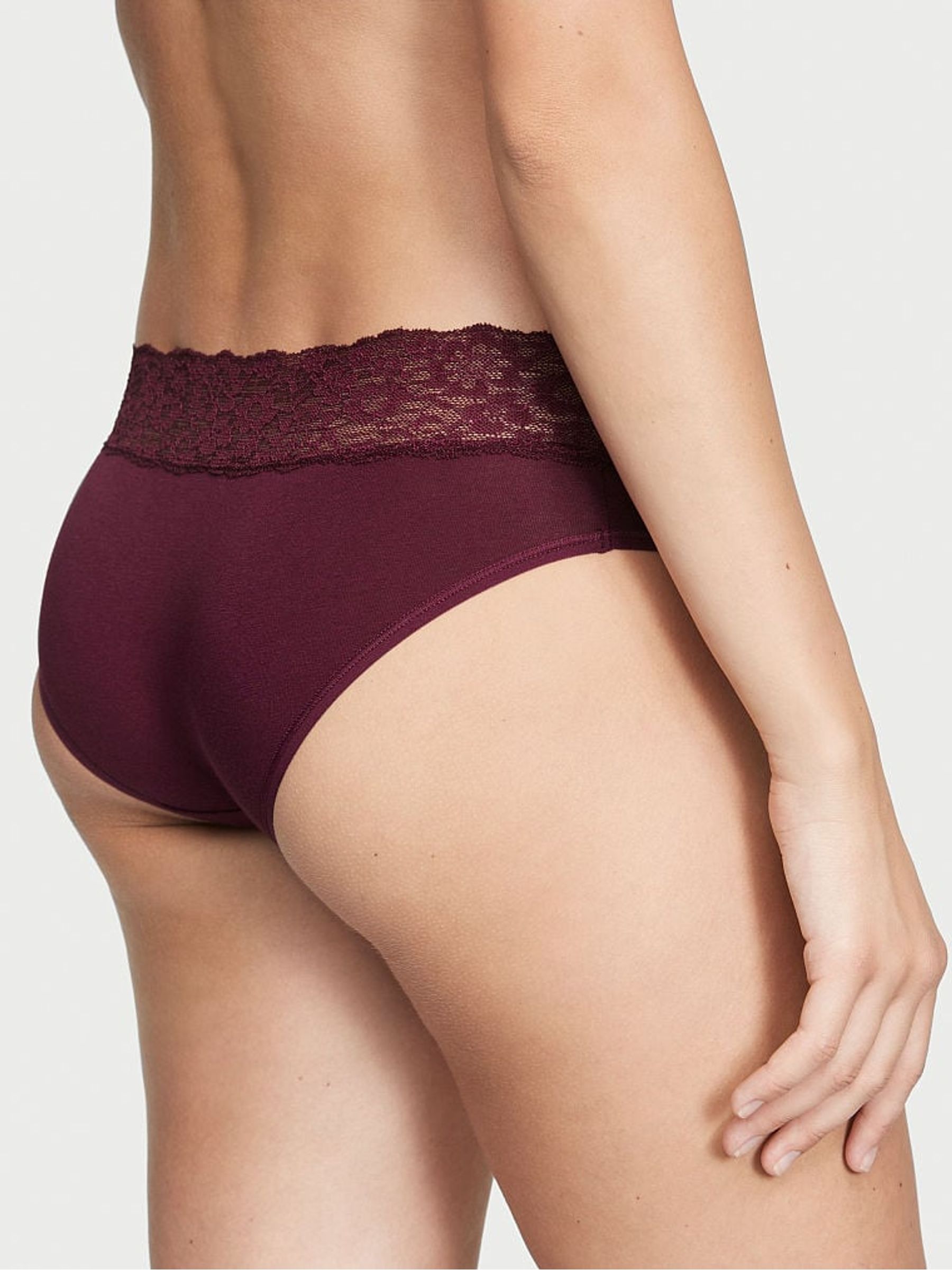 Kir Red Posey Lace Waist Hipster Knickers - Image 2 of 3