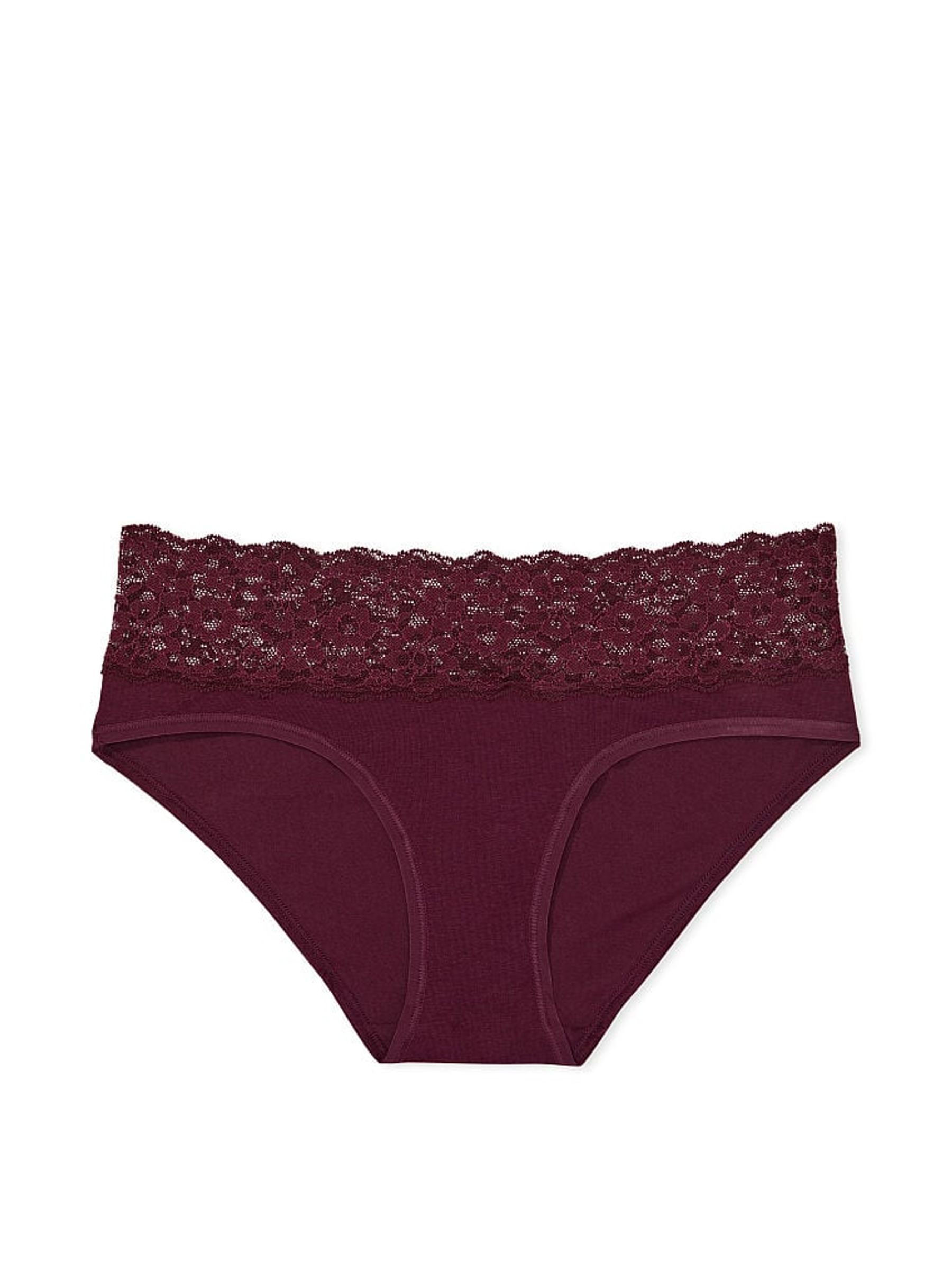 Kir Red Posey Lace Waist Hipster Knickers - Image 3 of 3
