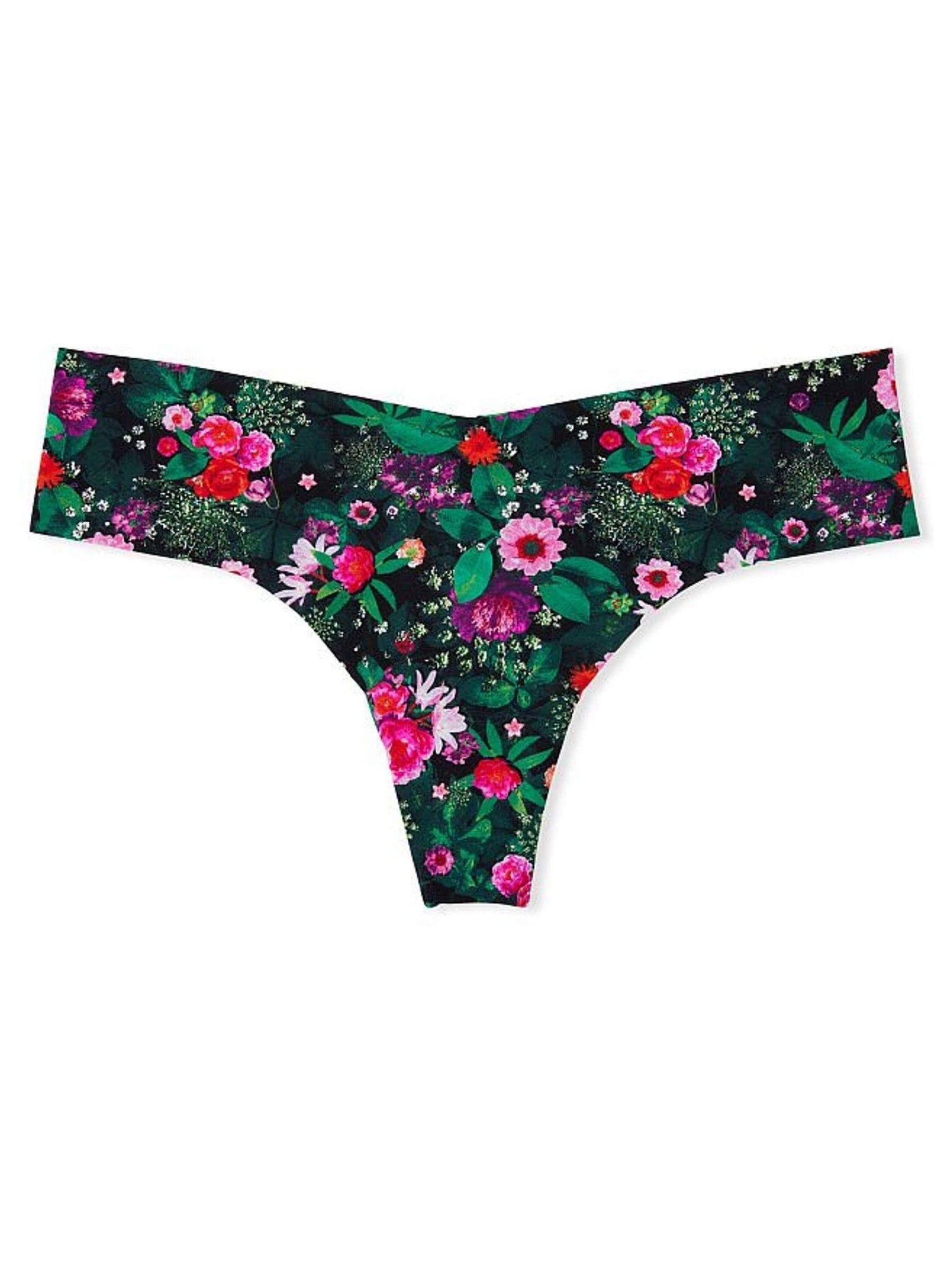 Black Roses In The Garden Smooth No Show Thong Knickers - Image 3 of 3
