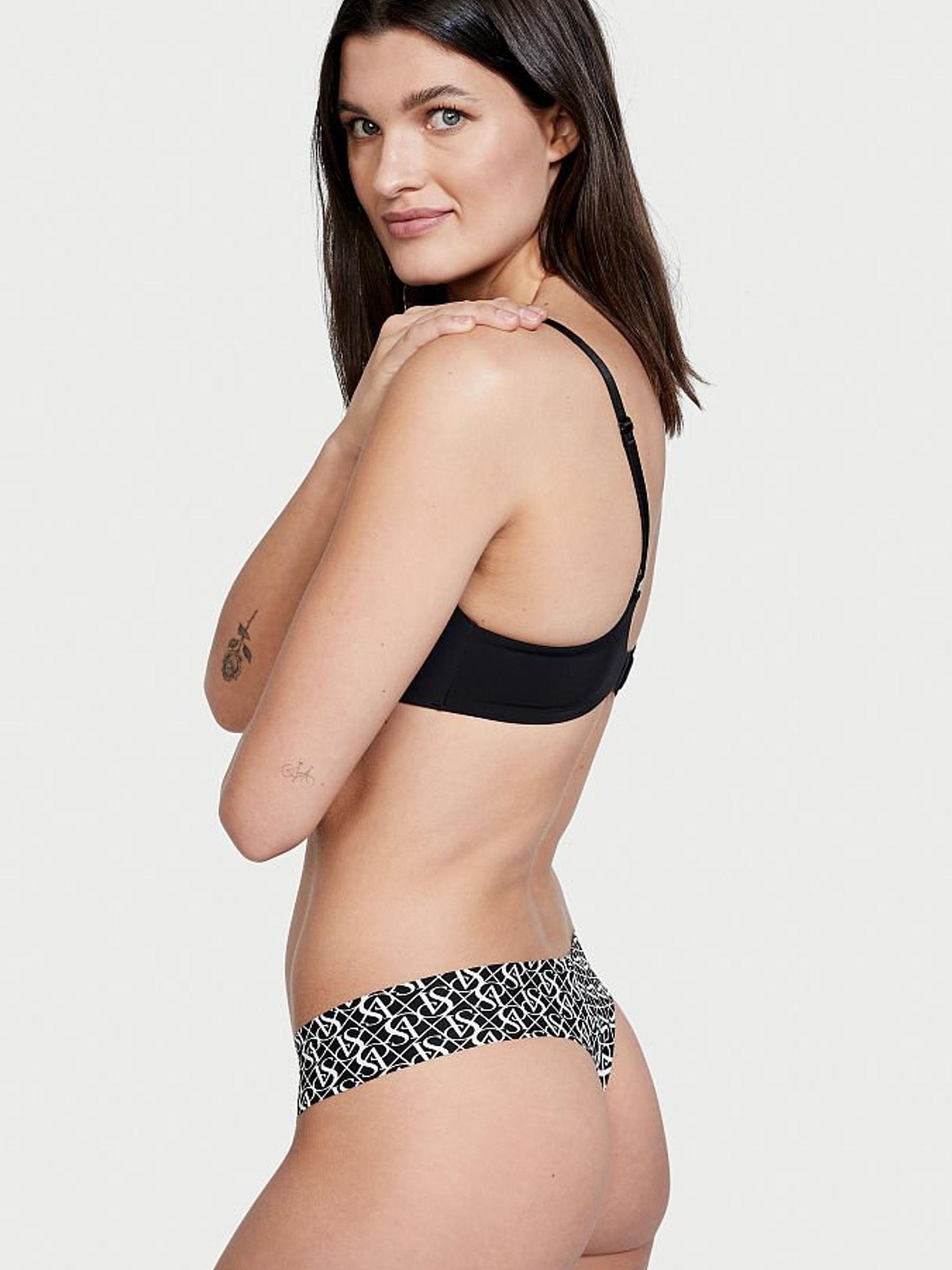 Black Diamond Logo Smooth No Show Thong Knickers - Image 2 of 3
