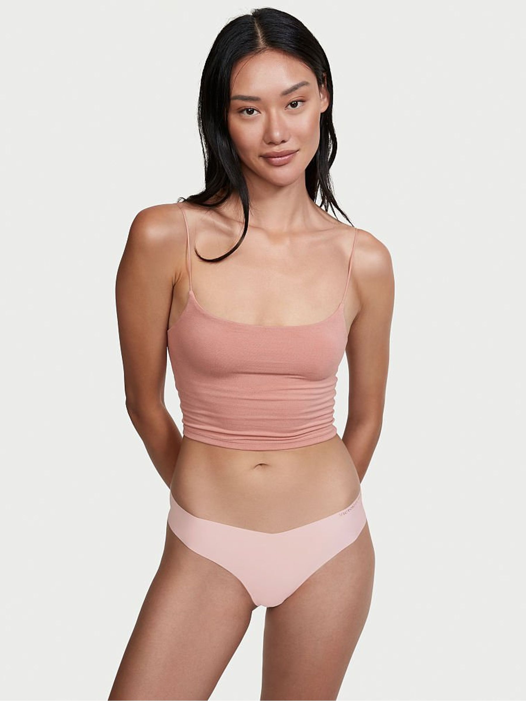 Purest Pink Smooth No Show Thong Knickers - Image 1 of 1