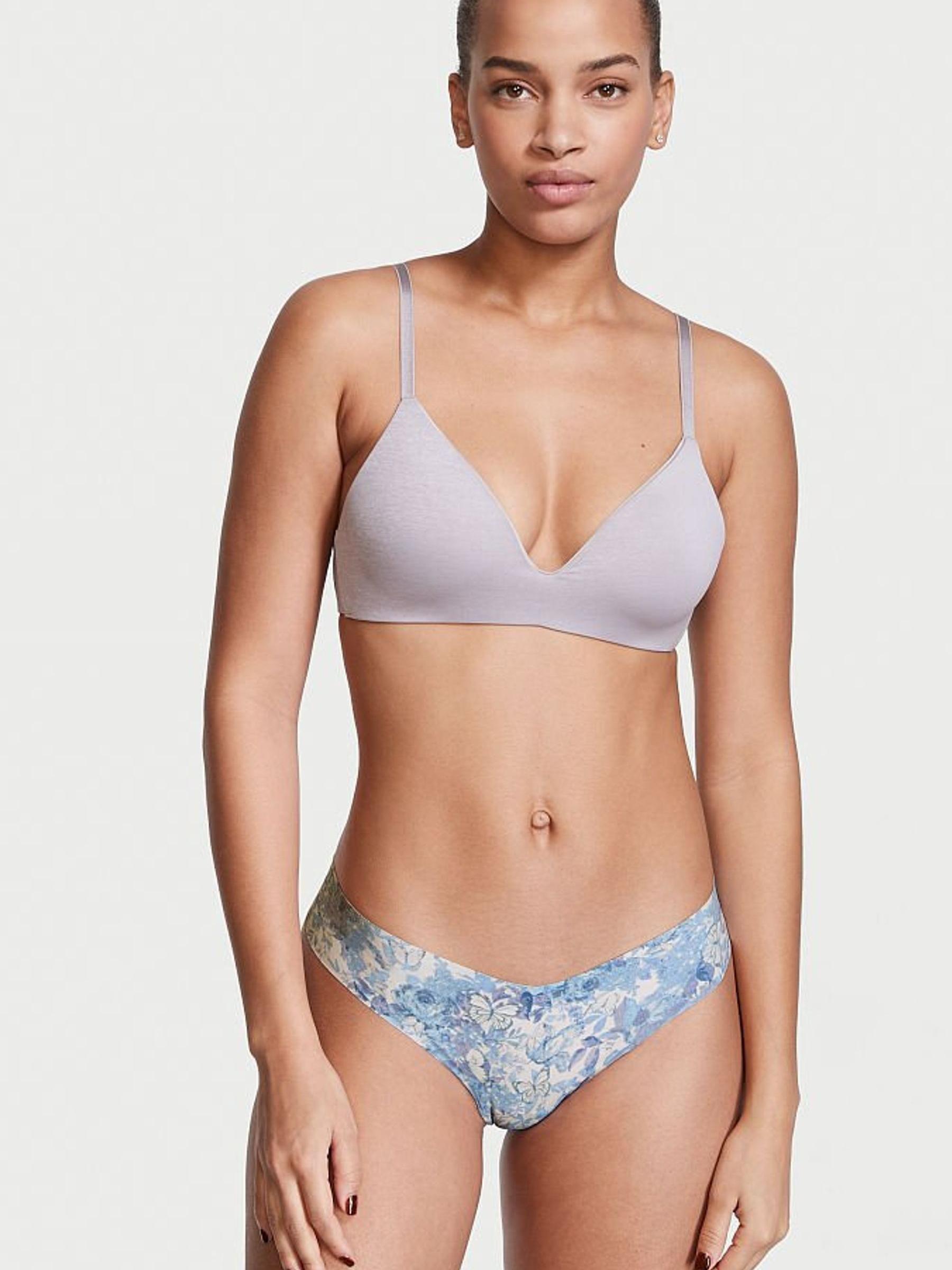 Precious Lavender White Noshow Thong Knickers - Image 1 of 3