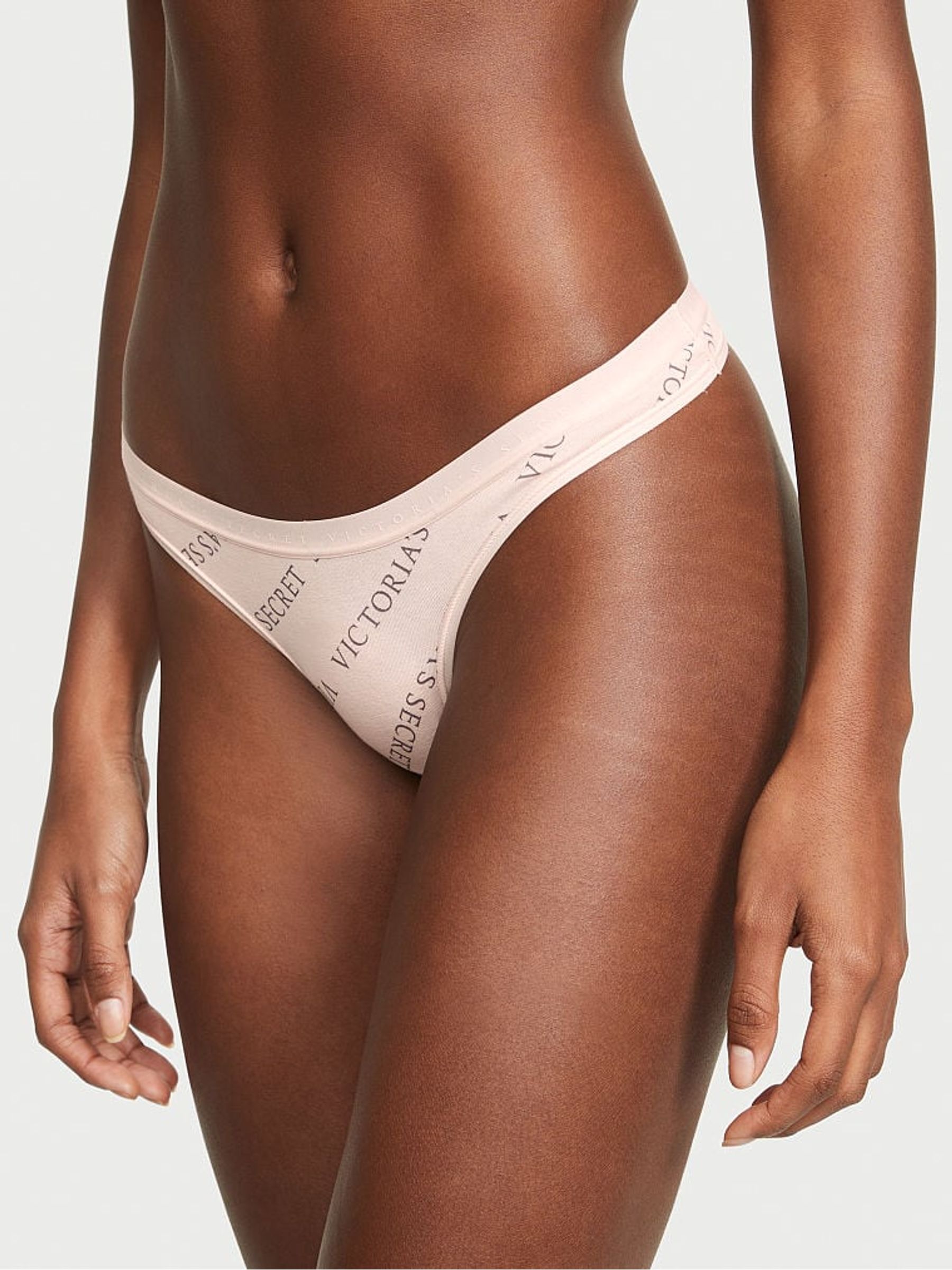 Purest Pink Logo Bikini Knickers - Image 1 of 3