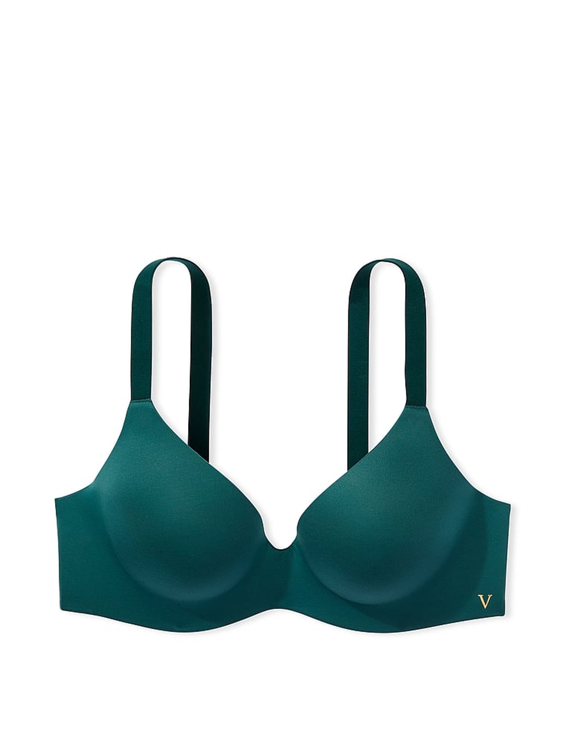 Black Ivy Green Lightly Lined Plunge Non Wired Bra - Image 3 of 3