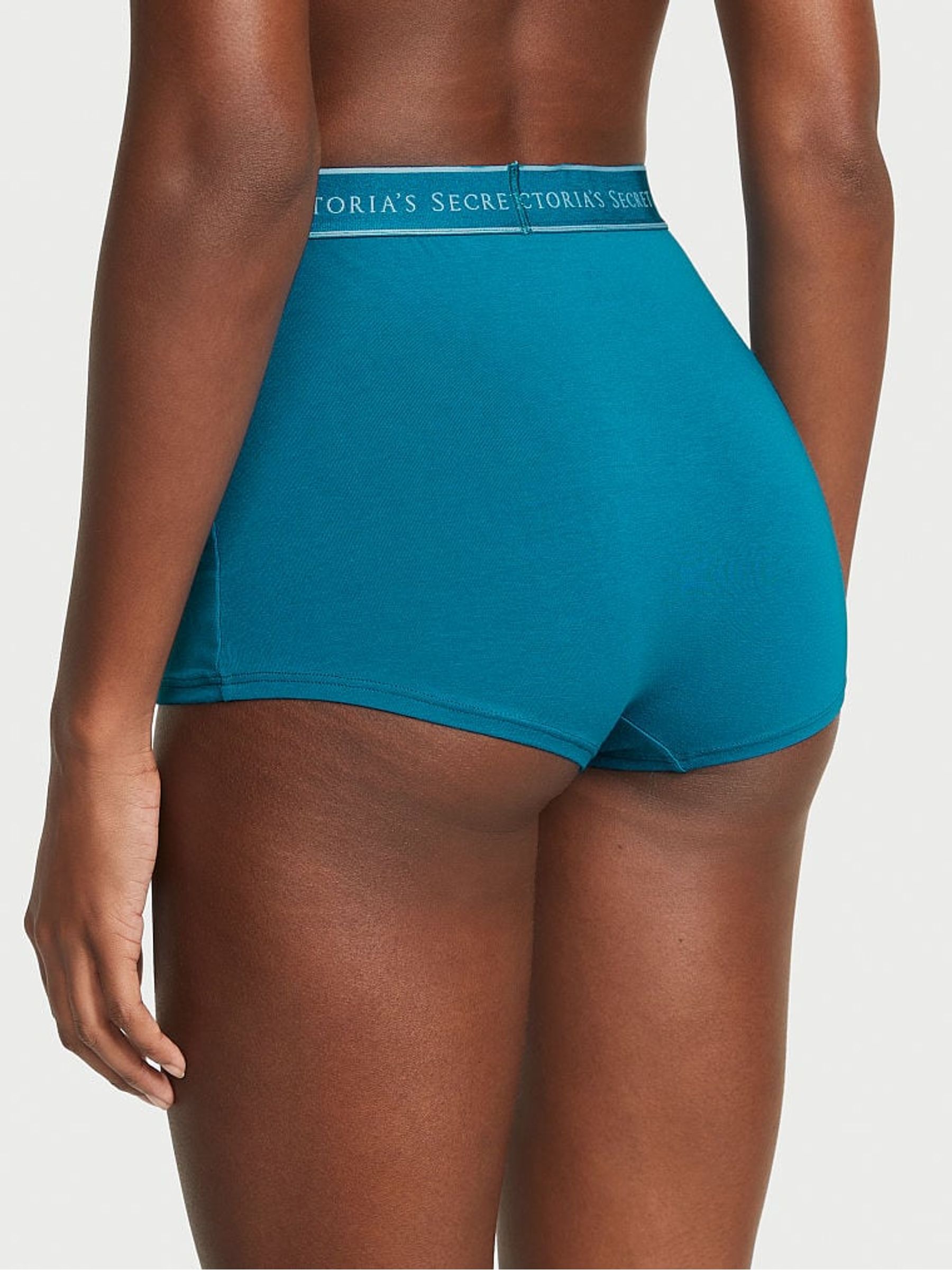 Evening Tide Blue Logo High Waisted Shortie Knickers - Image 2 of 3