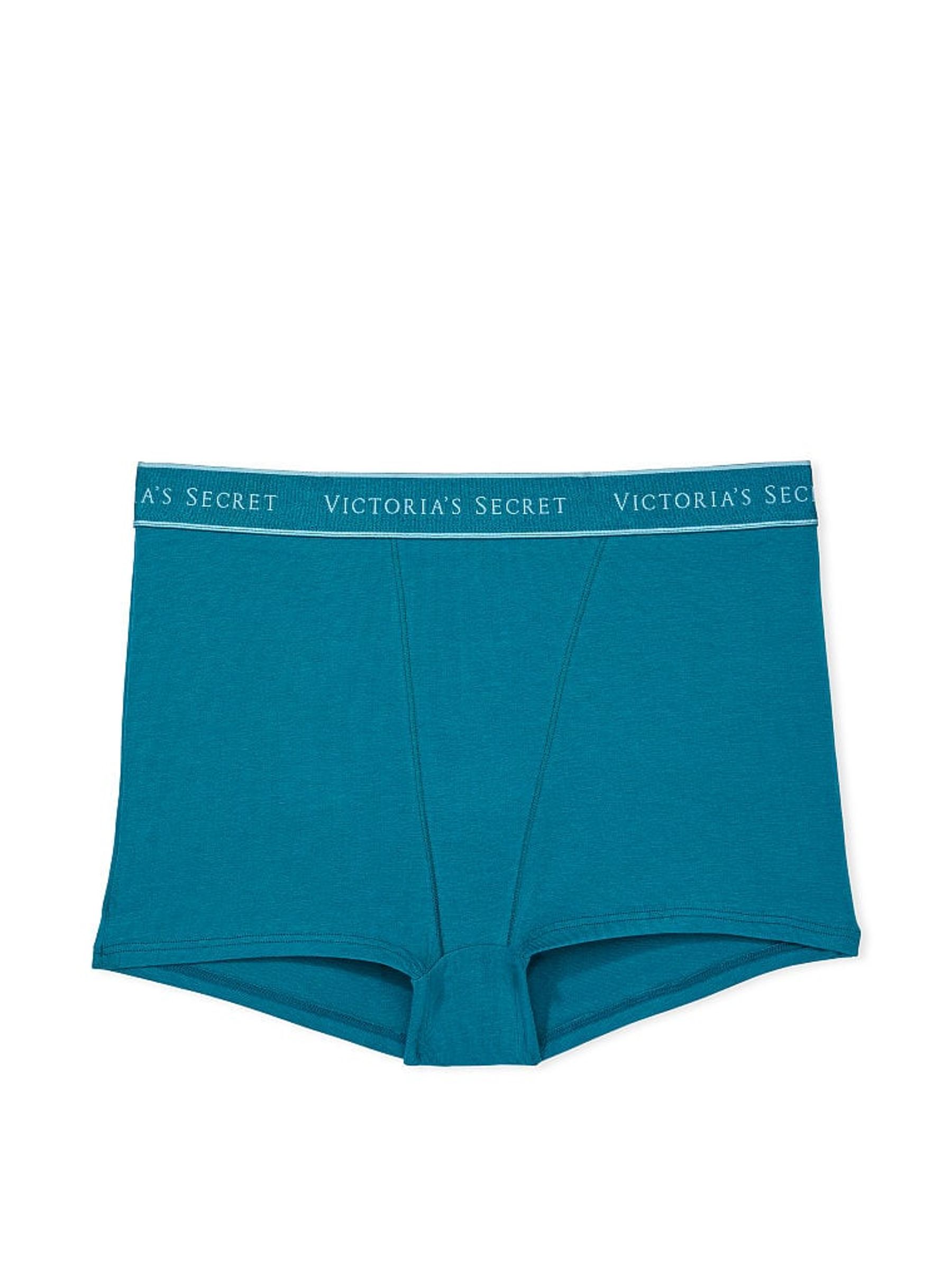 Evening Tide Blue Logo High Waisted Shortie Knickers - Image 3 of 3