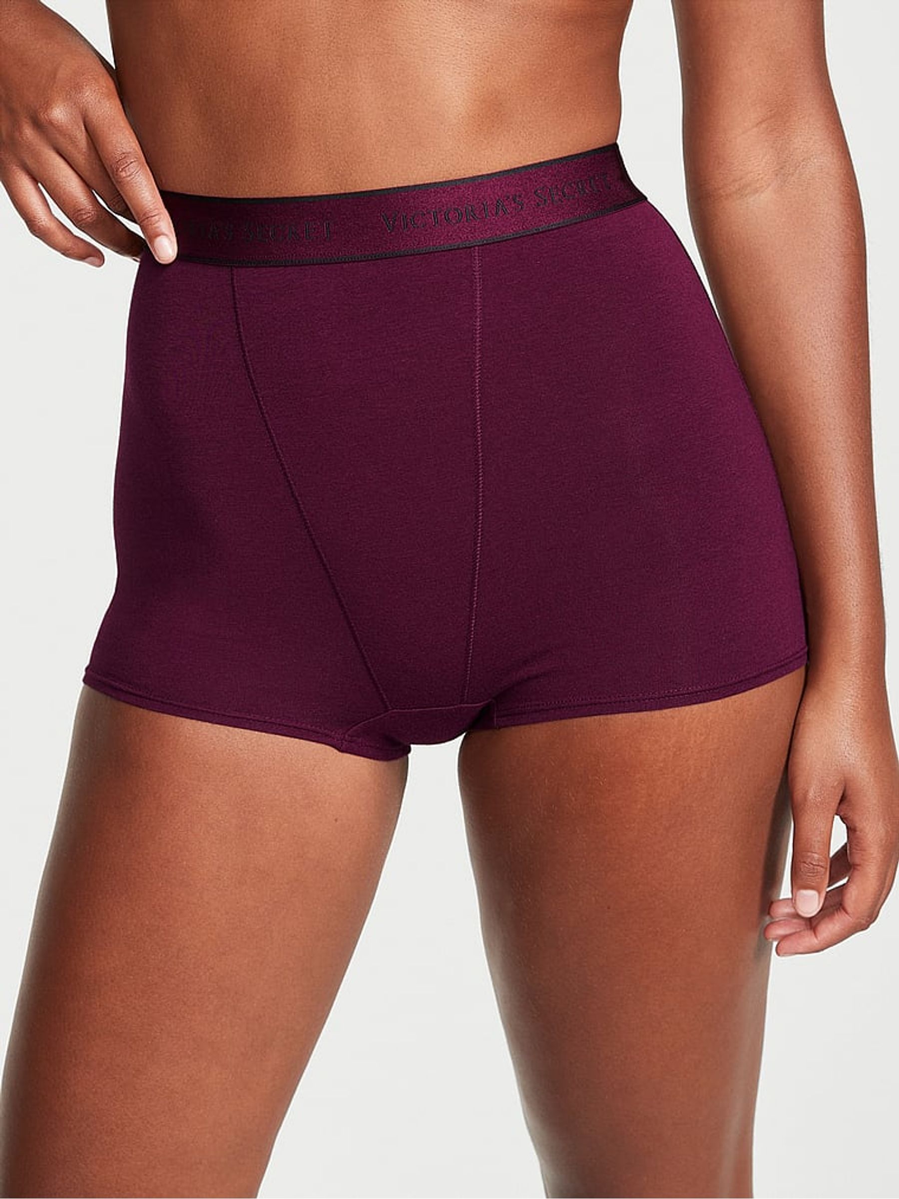 Kir Red Logo High Waisted Shortie Knickers - Image 1 of 1