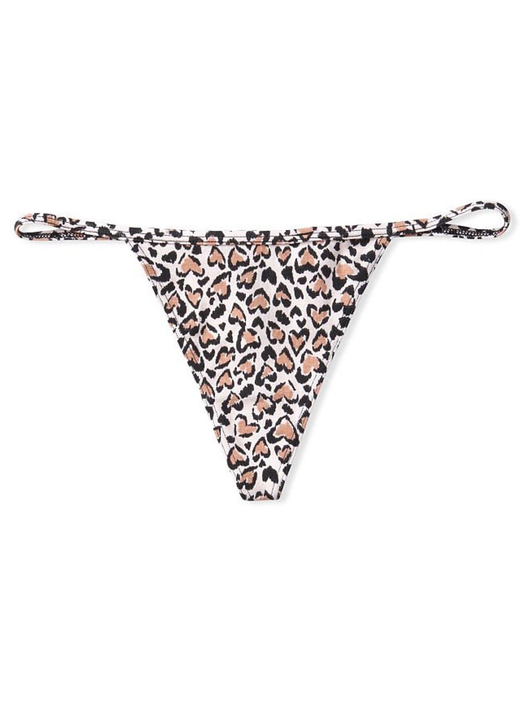 Leopard Brown Stretch Cotton G String Knickers - Image 3 of 4