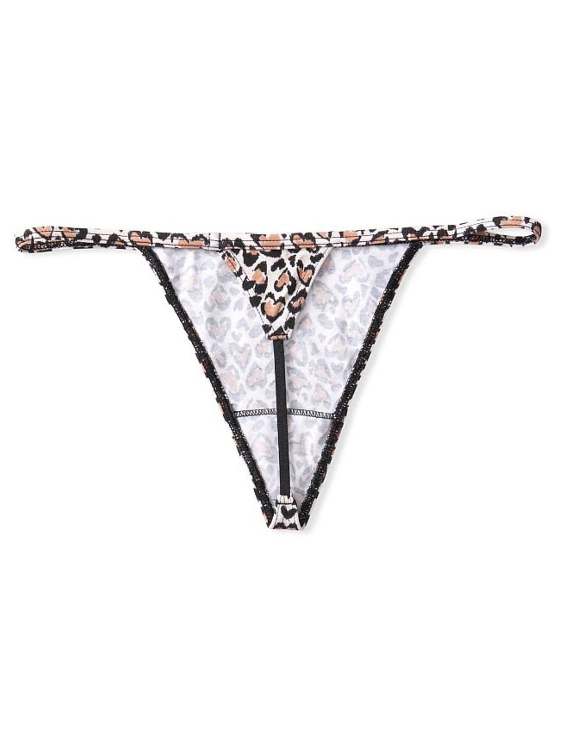 Leopard Brown Stretch Cotton G String Knickers - Image 4 of 4