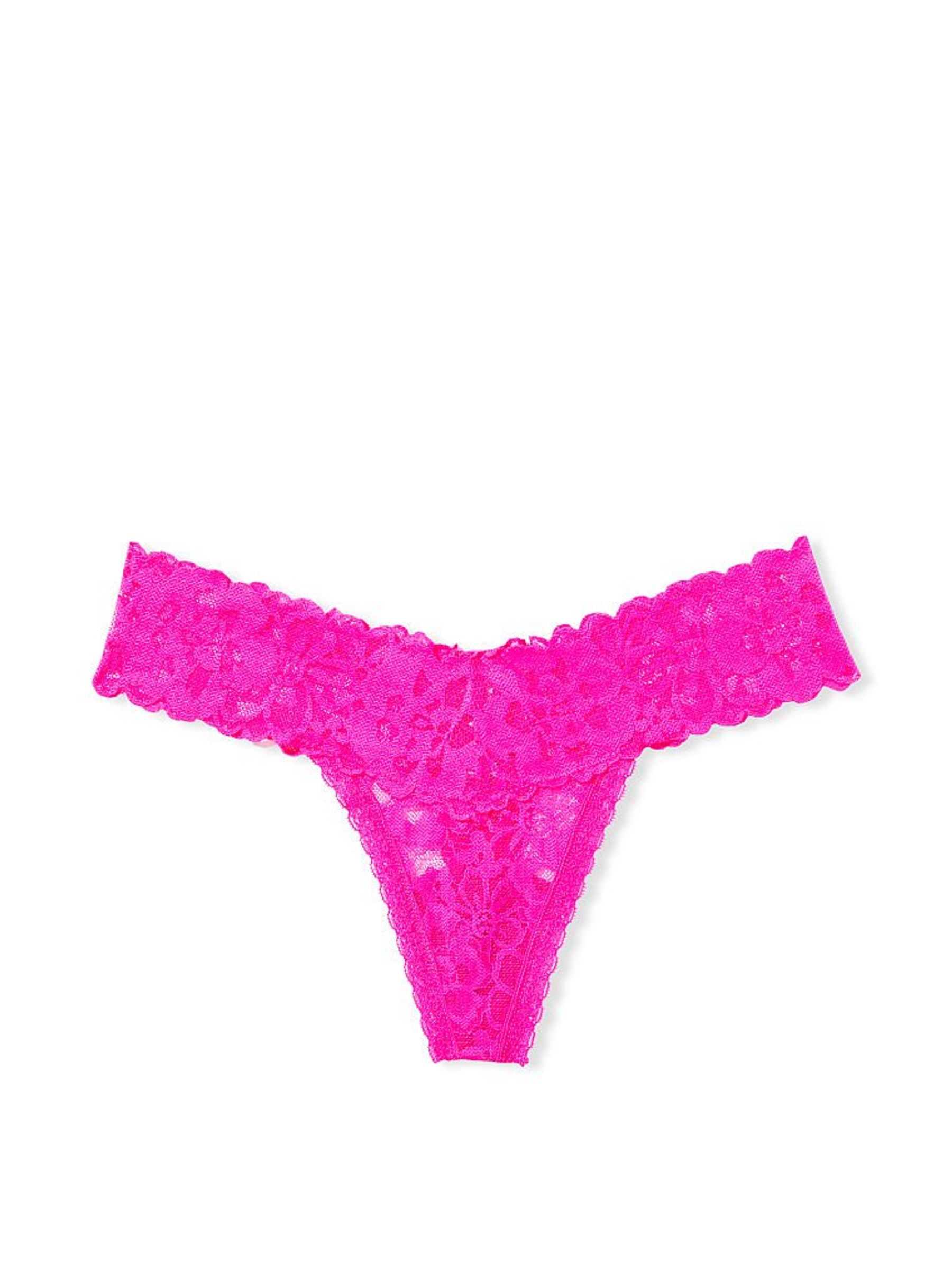 Bali Orchid Pink Lace Thong Knickers - Image 3 of 4