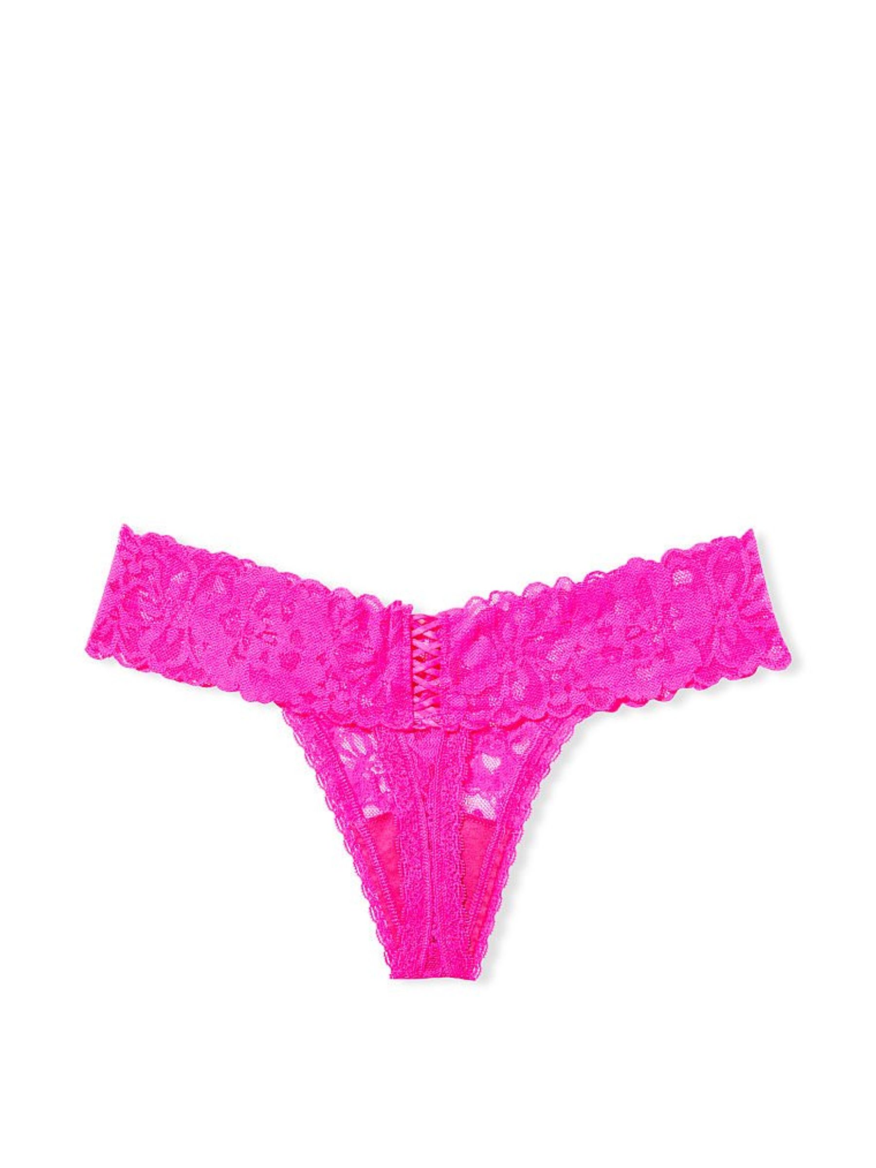 Bali Orchid Pink Lace Thong Knickers - Image 4 of 4