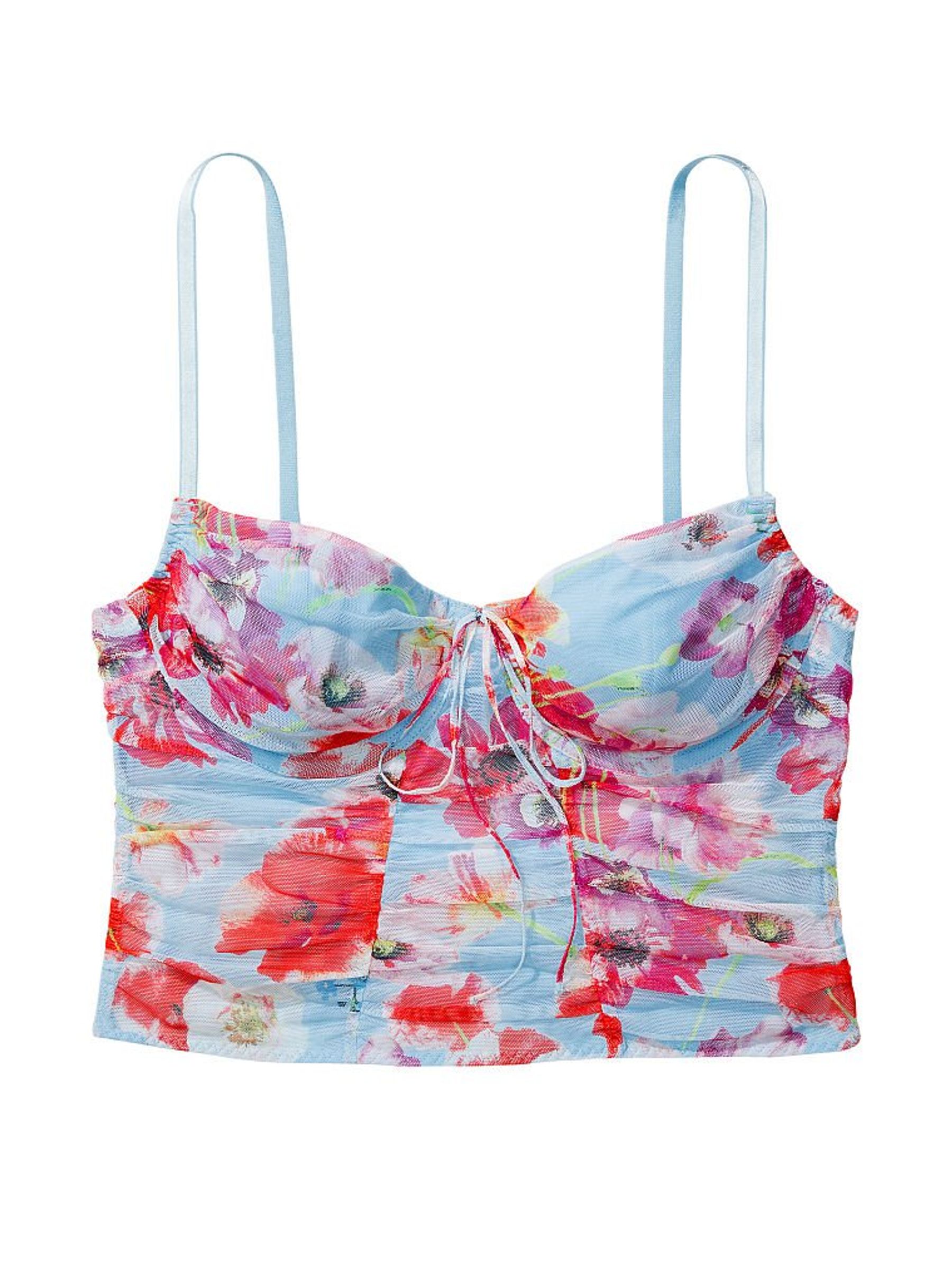 Happy Poppy Ruched Crop Top - Image 3 of 3