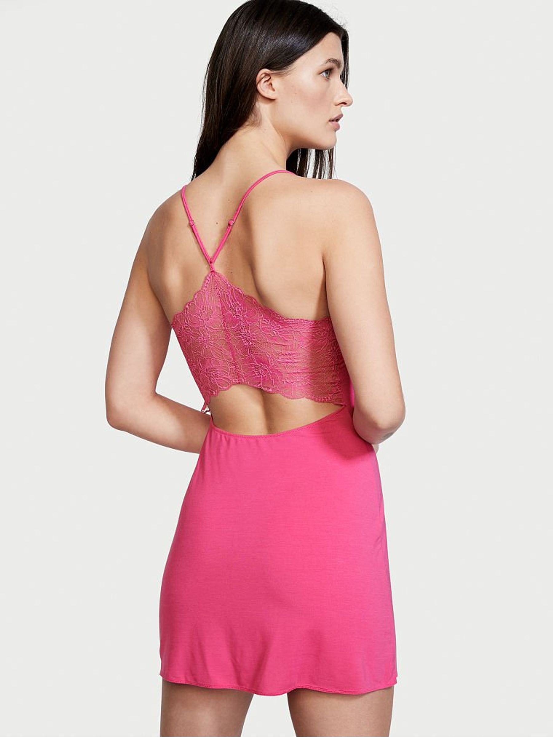 Pink Fever Modal LaceBack Mini Slip - Image 2 of 3