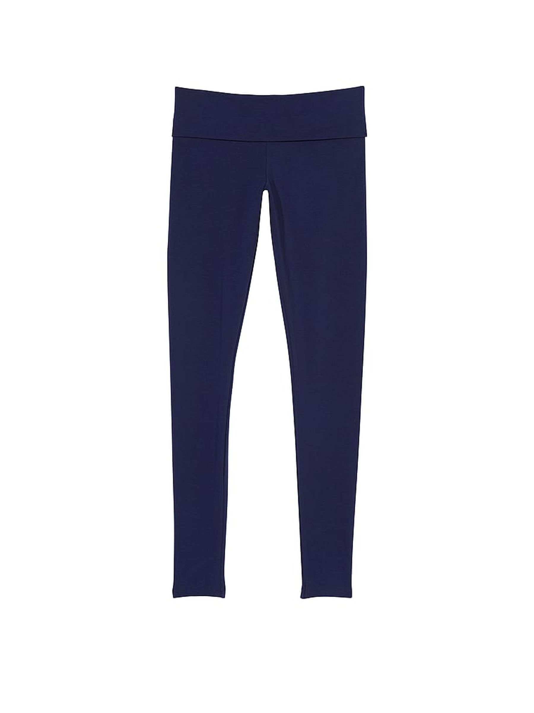 Midnight Navy Blue Cotton Foldover Legging - Image 3 of 3