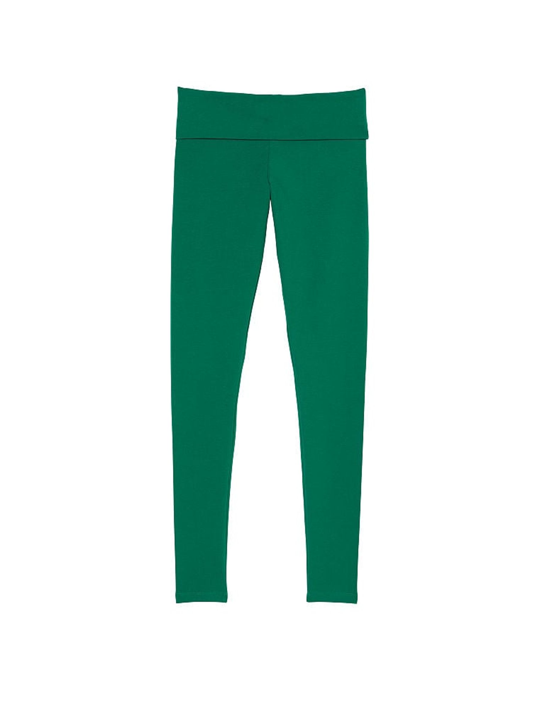 Garnet Green Cotton Foldover Legging - Image 3 of 3
