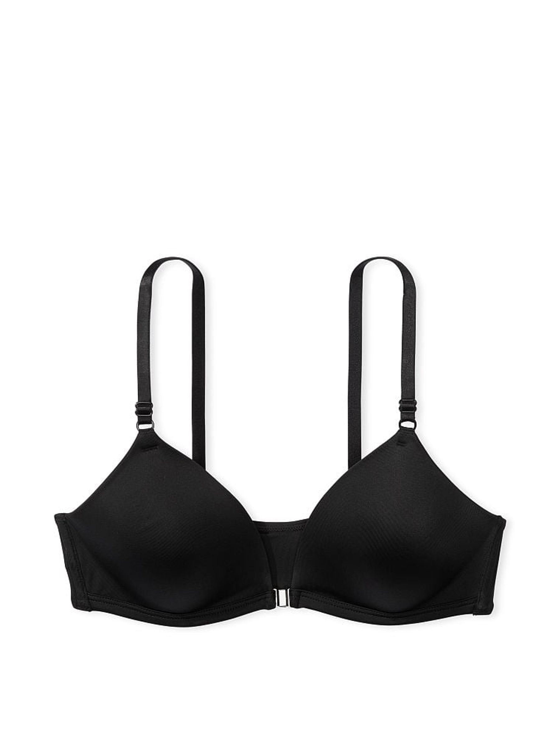 Black Non Wired Lightly Lined Front Close Bra - Image 1 of 2