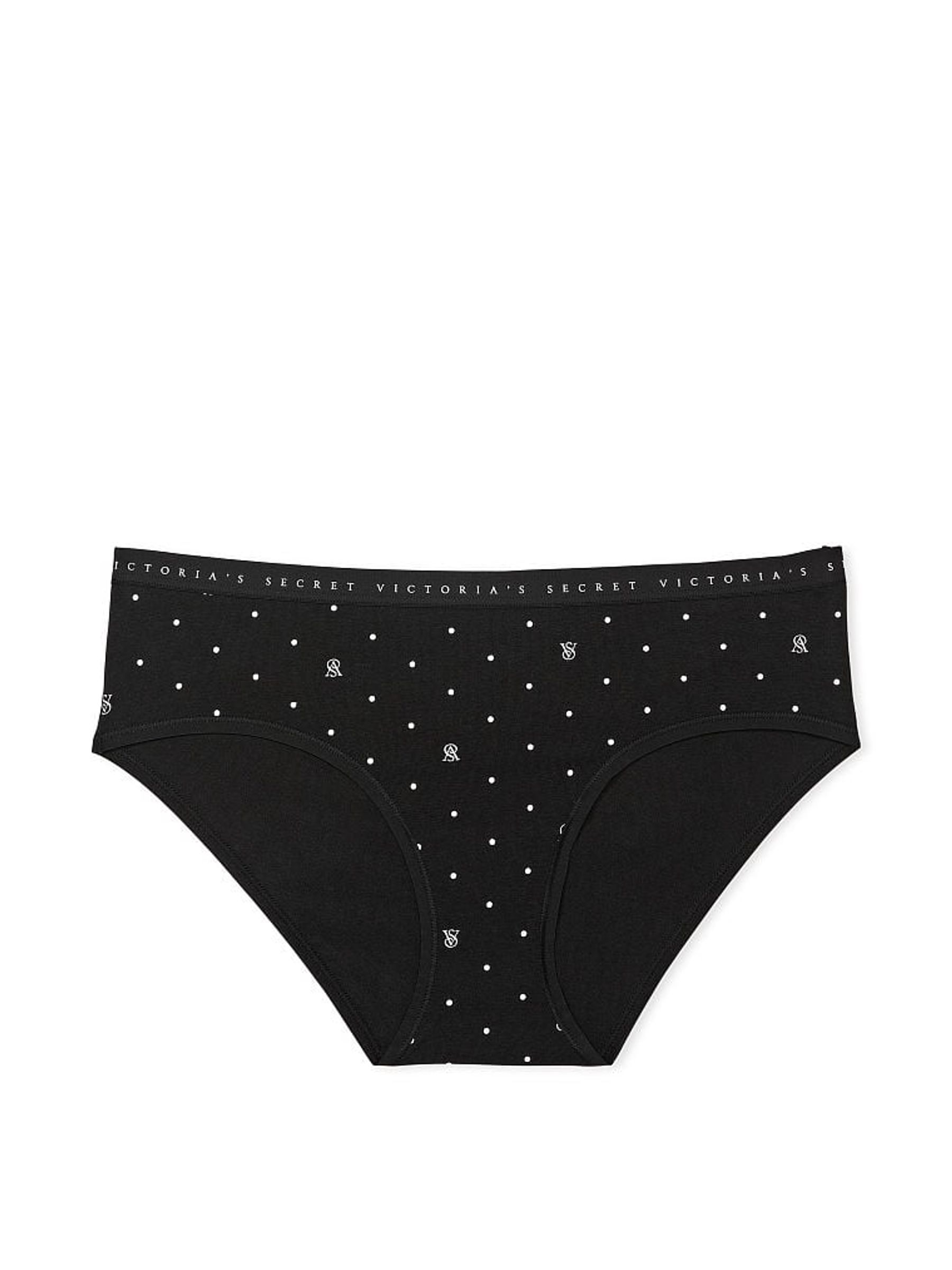 Black Vs Lockup Dot Smooth Stretch Cotton Hipster Knickers - Image 3 of 3